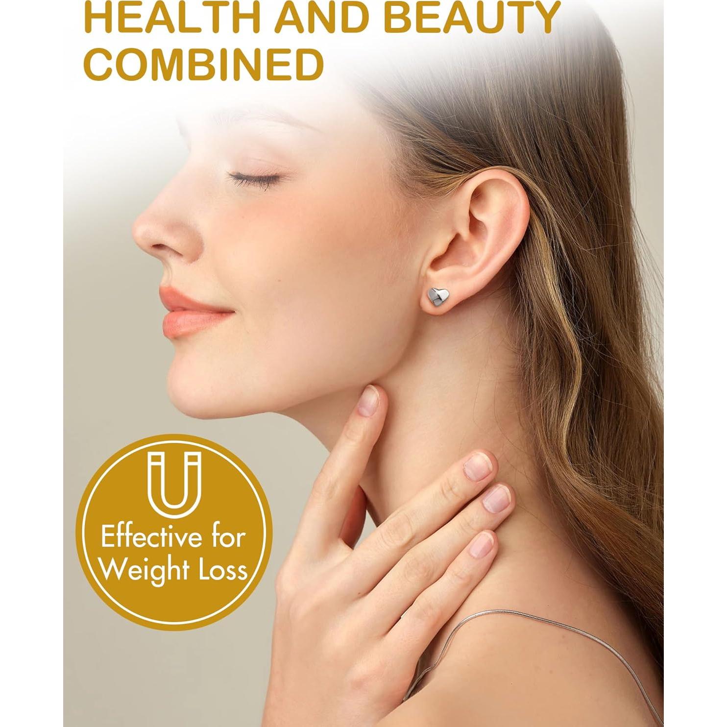 Pendientes Magnéticos Feraco para Mujeres - Acupresión y Germanio