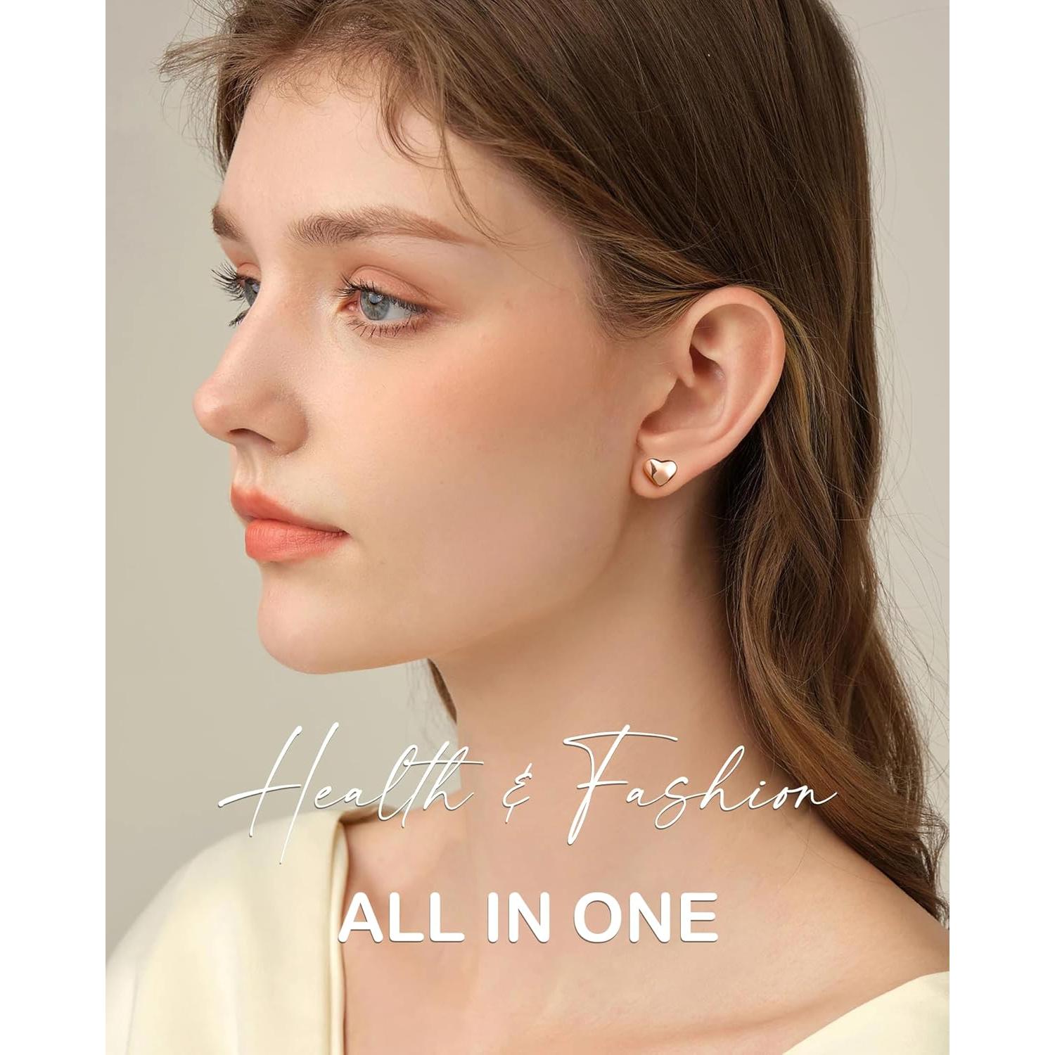 Pendientes Magnéticos Feraco para Mujeres - Acupresión y Germanio