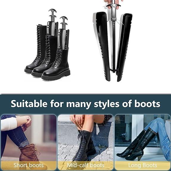 Soportes para Botas Altas 2 Pairs Boot Tree Negro