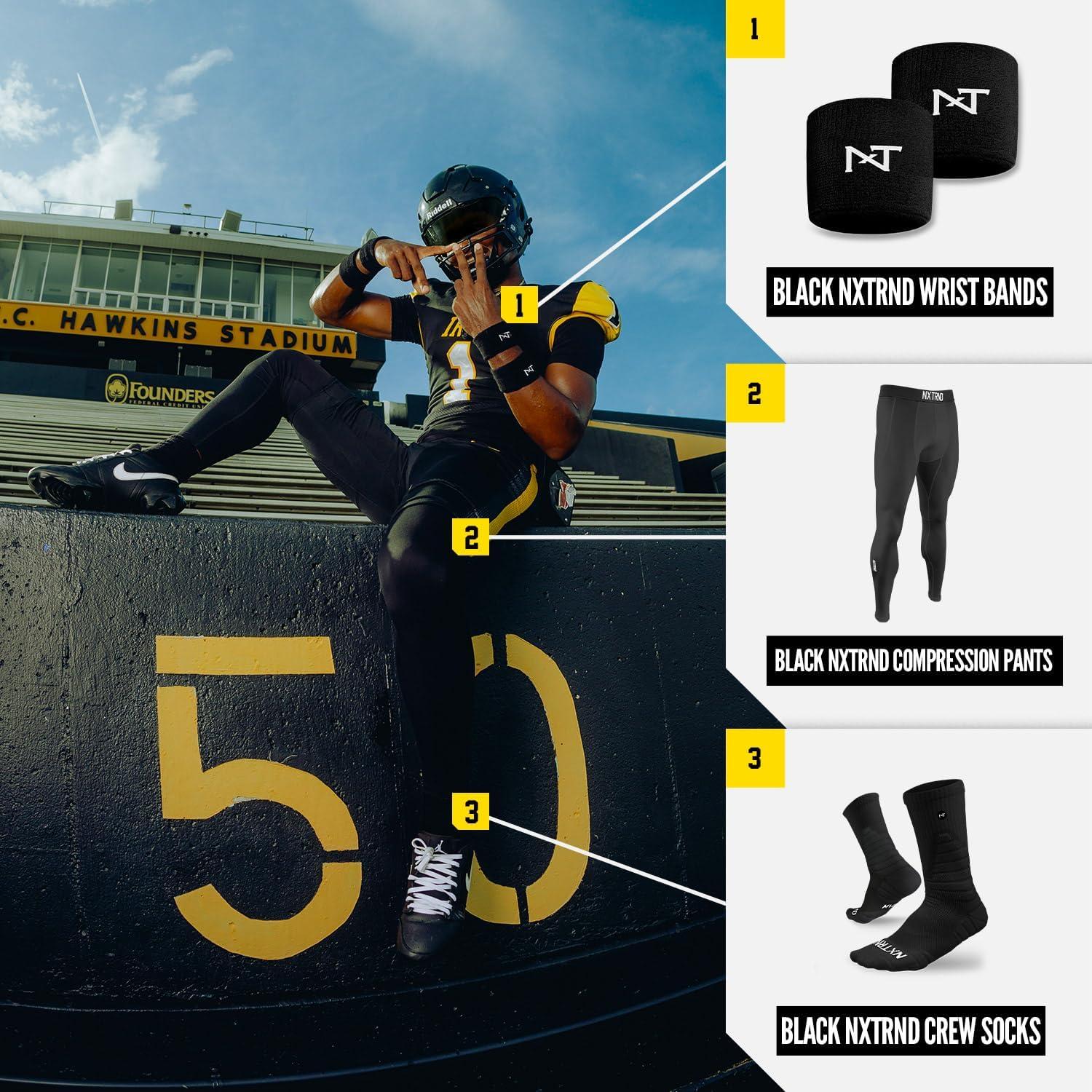 Muñequera de Fútbol NXT NXTRND - Algodón, 3" Ancho, Unica