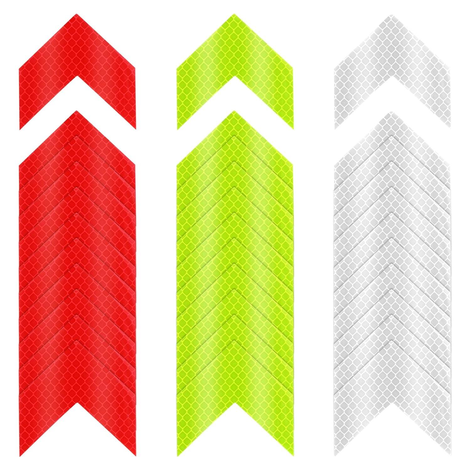 30 Calcomanías Reflectantes de Seguridad Abeillo - Flecha 6cm