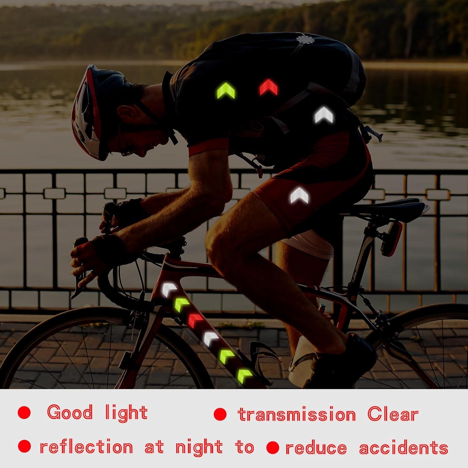 30 Calcomanías Reflectantes de Seguridad Abeillo - Flecha 6cm