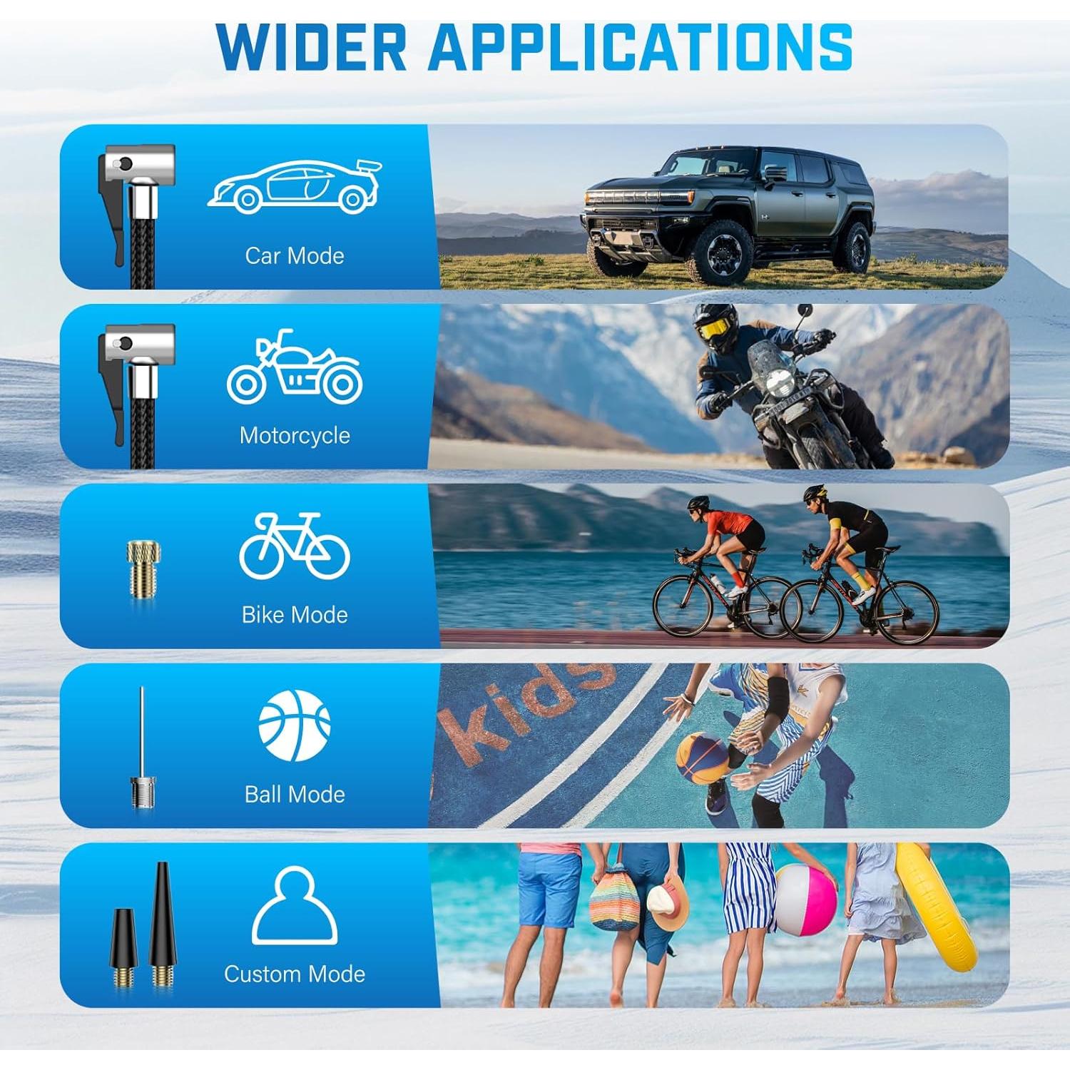 Compresor de Aire Portátil BLACKYEW AP-HS-02 150 PSI 12V