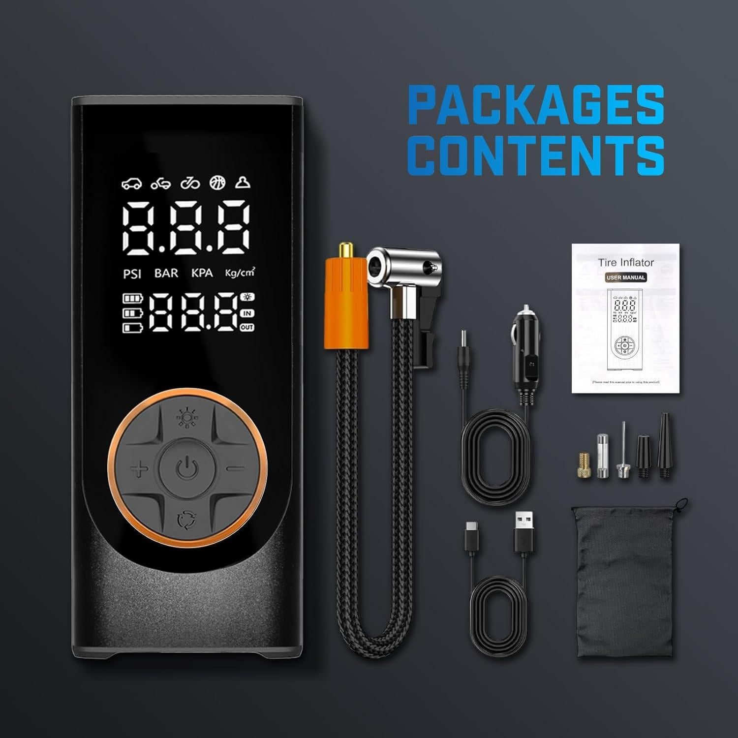 Compresor de Aire Portátil BLACKYEW AP-HS-02 150 PSI 12V