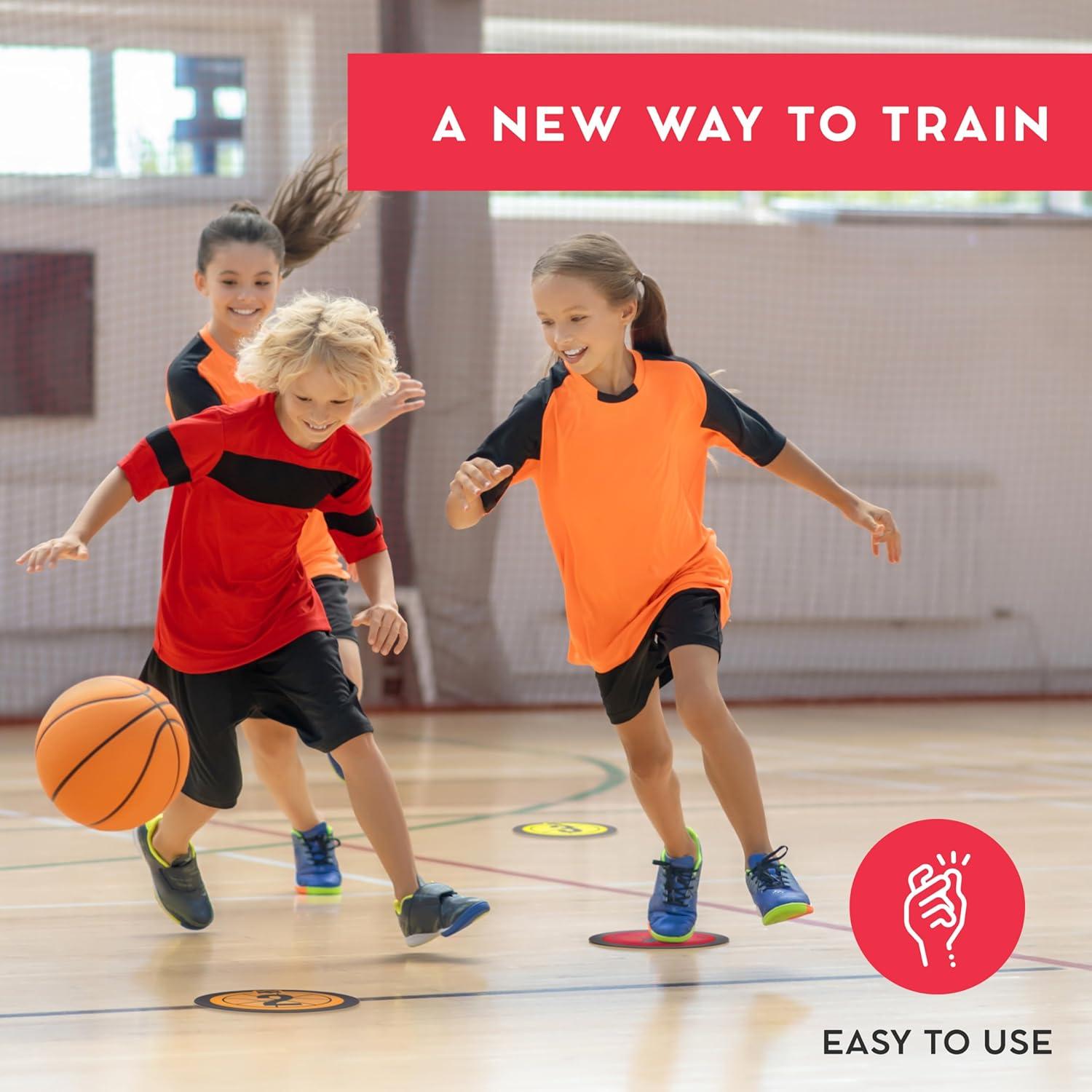 Marcadores de Entrenamiento Crown Sporting Goods - 19.05 cm - Números 1-10