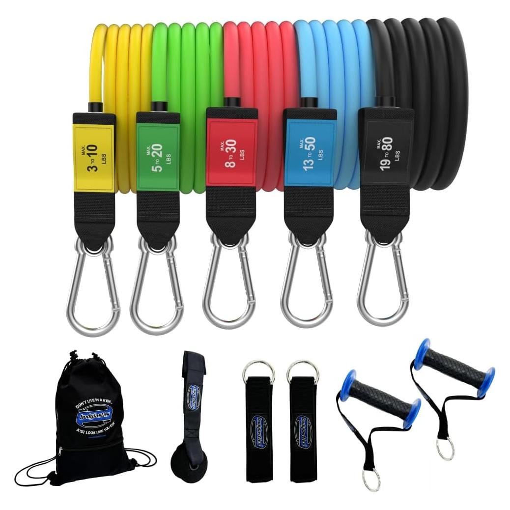 Conjunto de Bandas de Resistencia Bodylastics 5 Niveles 190 lbs