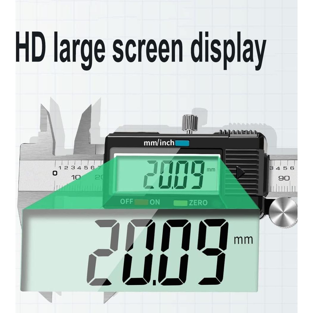 Calibrador Digital YKLSXKC 0-150 mm Acero Inoxidable LCD