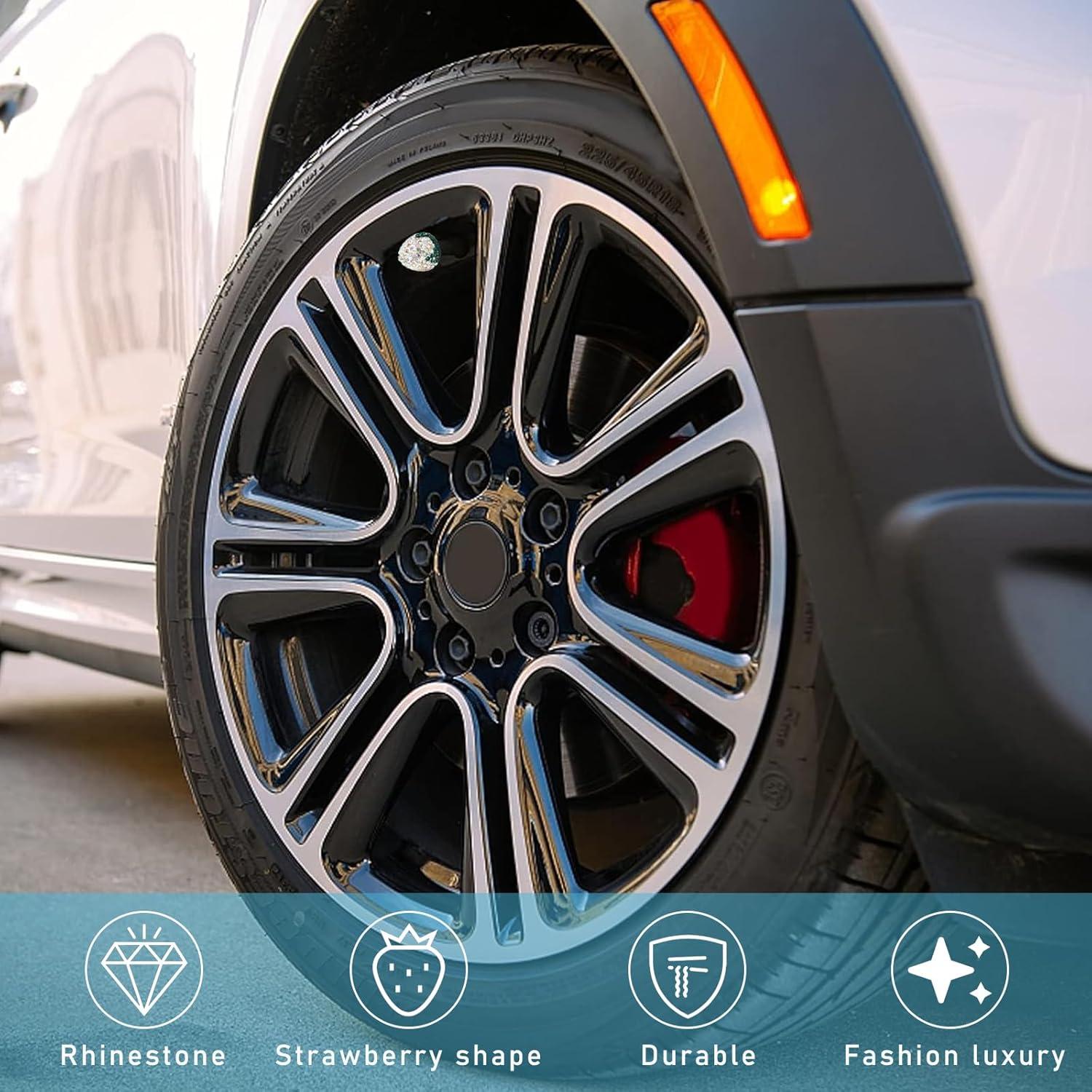 Tapones de Válvula de Neumático Ziciner Fresa 4 Piezas