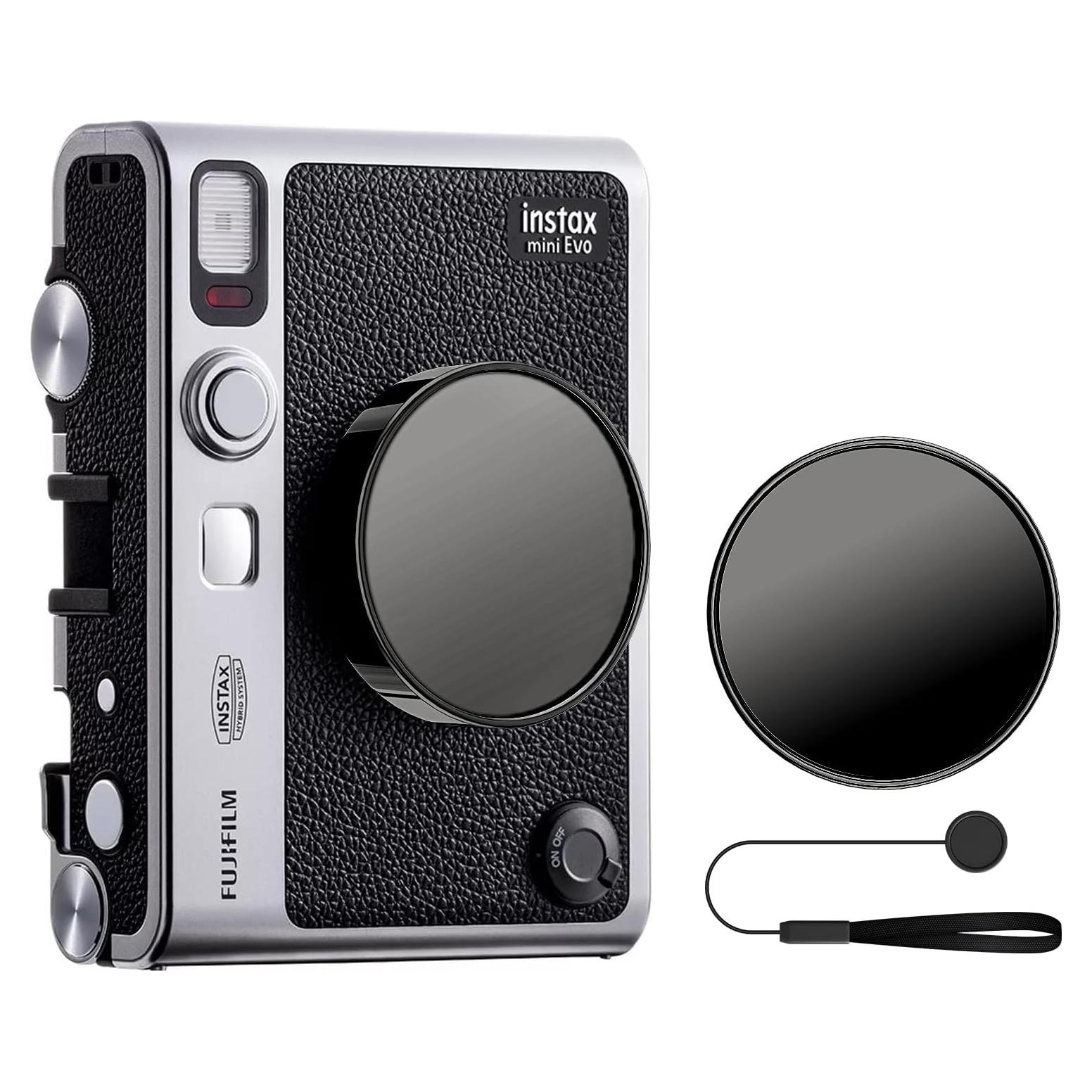 Tapa de Lente MUZIRI KINOKOO para Cámara Fuji Instax Mini EVO - Negro