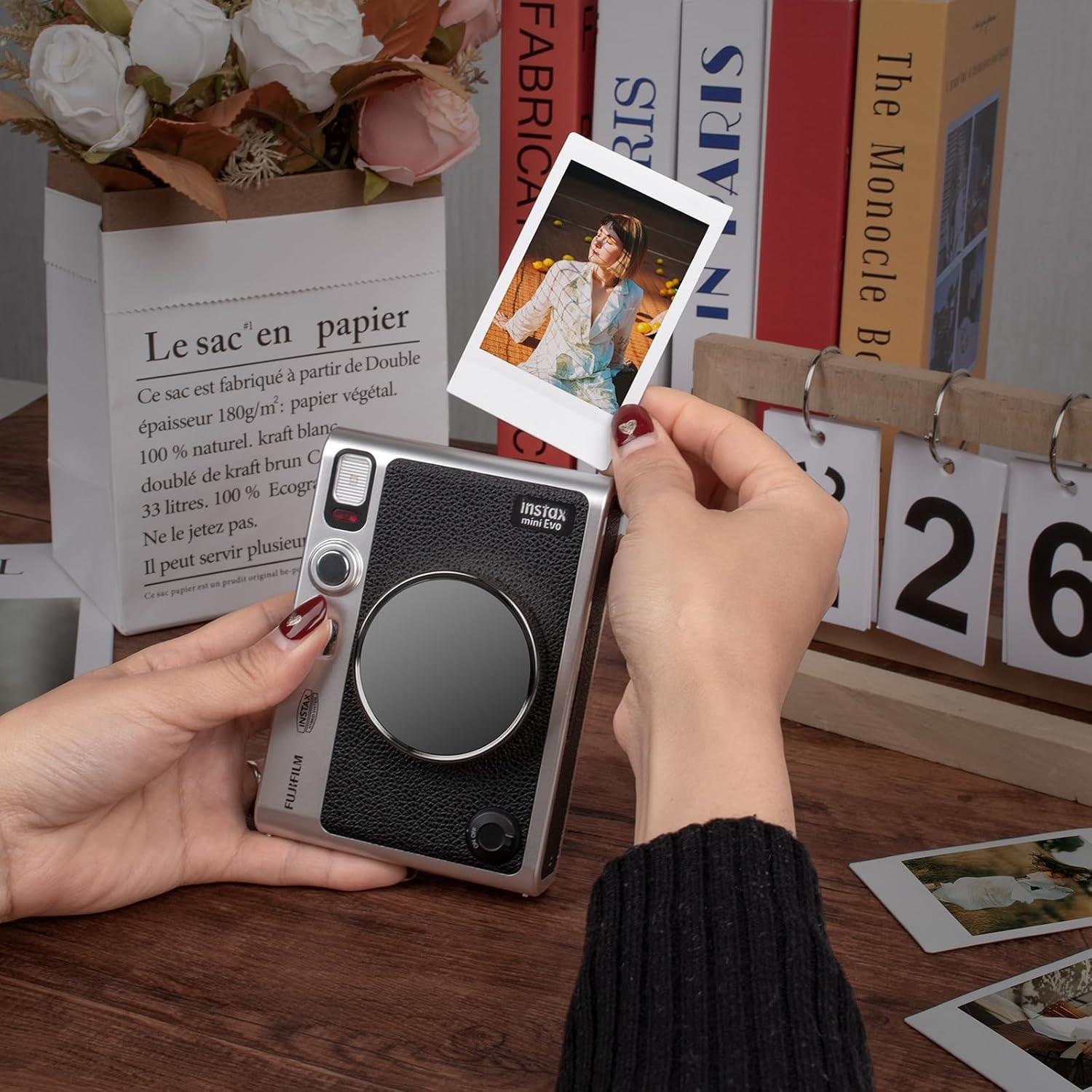 Tapa de Lente MUZIRI KINOKOO para Cámara Fuji Instax Mini EVO - Negro