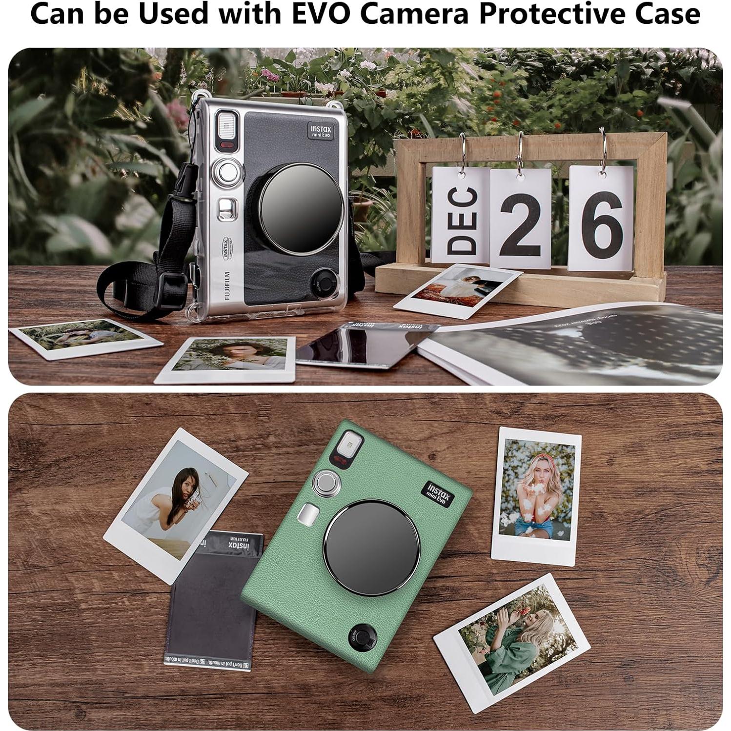 Tapa de Lente MUZIRI KINOKOO para Cámara Fuji Instax Mini EVO - Negro