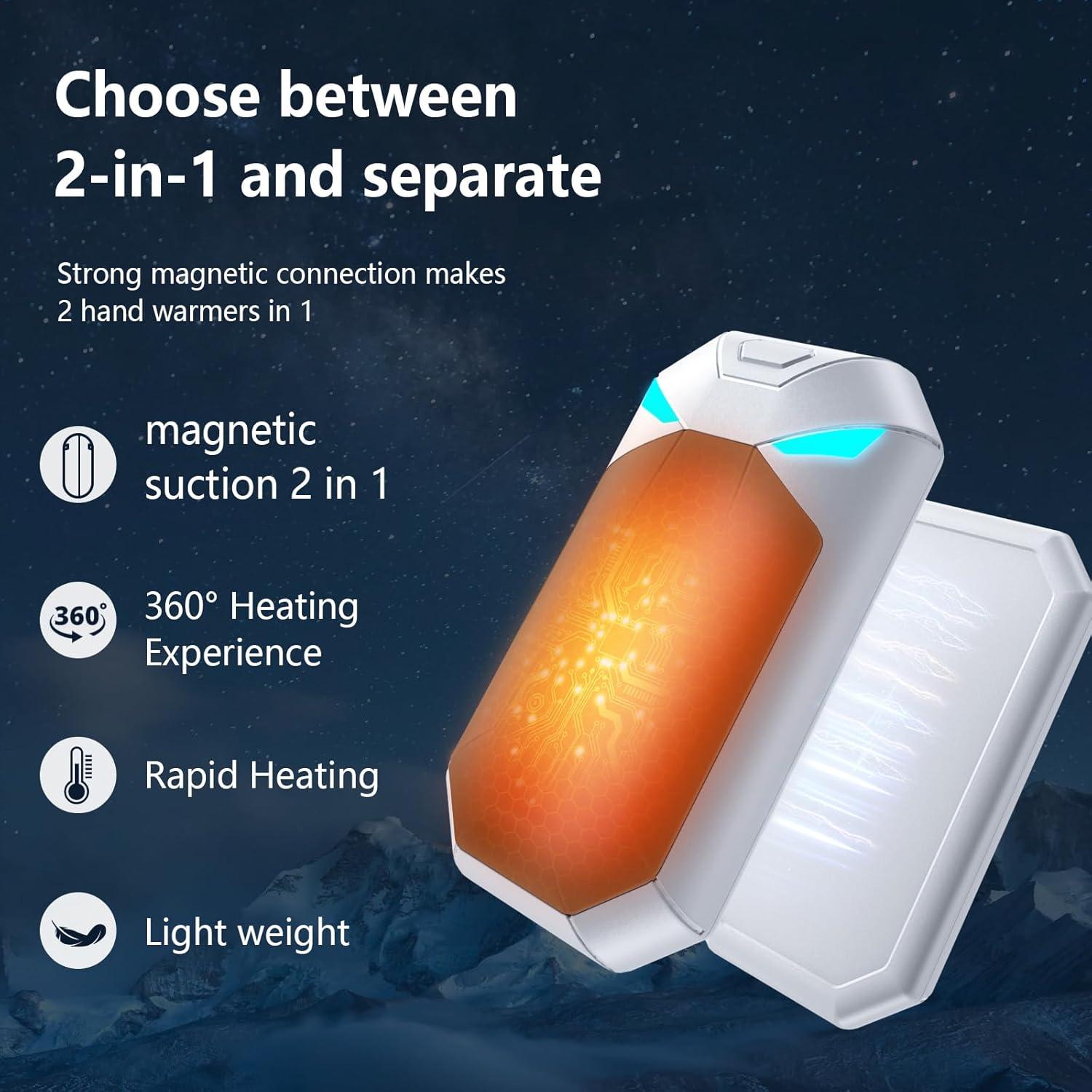 Calentadores de Manos Recargables UJROQI 8000mAh 20h Calor