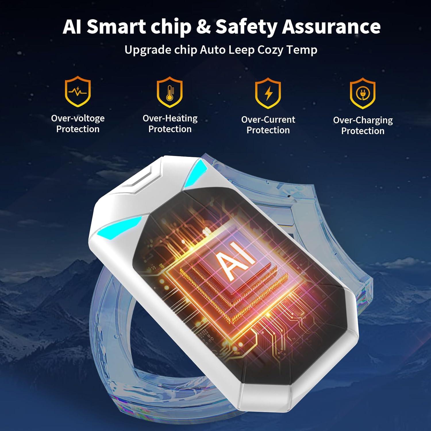 Calentadores de Manos Recargables UJROQI 8000mAh 20h Calor