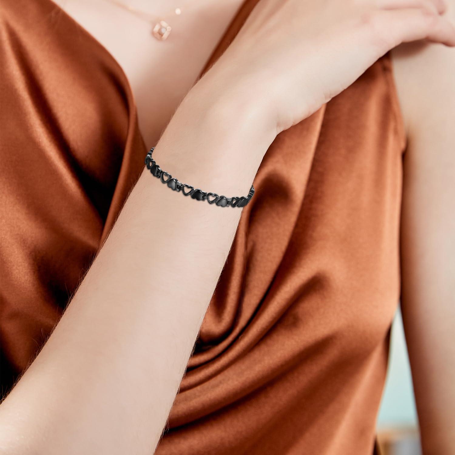 Pulsera Magnética BioMag de Acero de Titanio para Mujeres