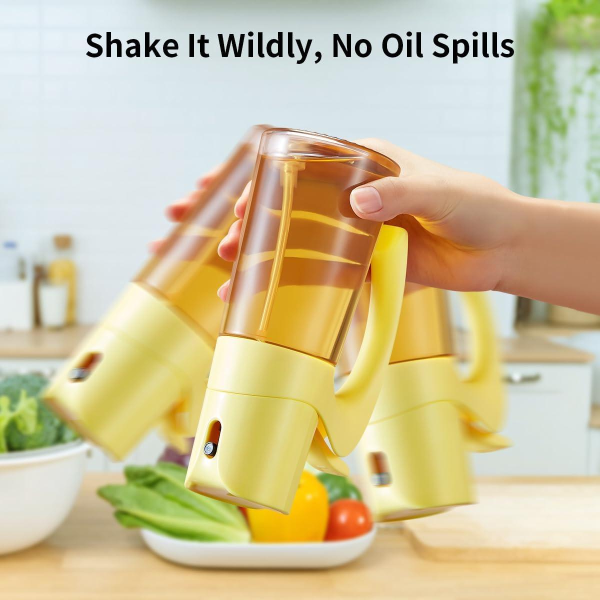 Set Dispensador de Aceite Ankou 880ml Vidrio Borosilicato