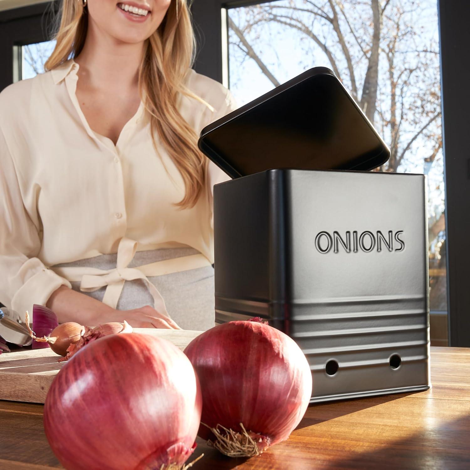 Conjunto de 2 Bins de Almacenamiento ZICOTO para Papas y Cebollas