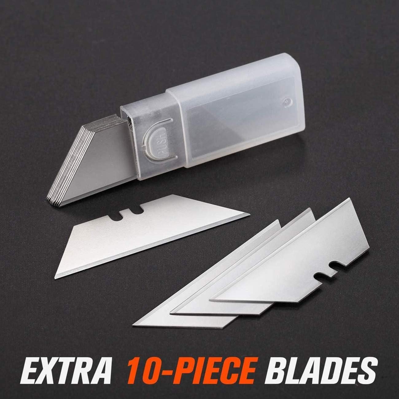 Cuchillos Utility Retráctiles REXBETI 2 Paquete con 10 Cuchillas SK5