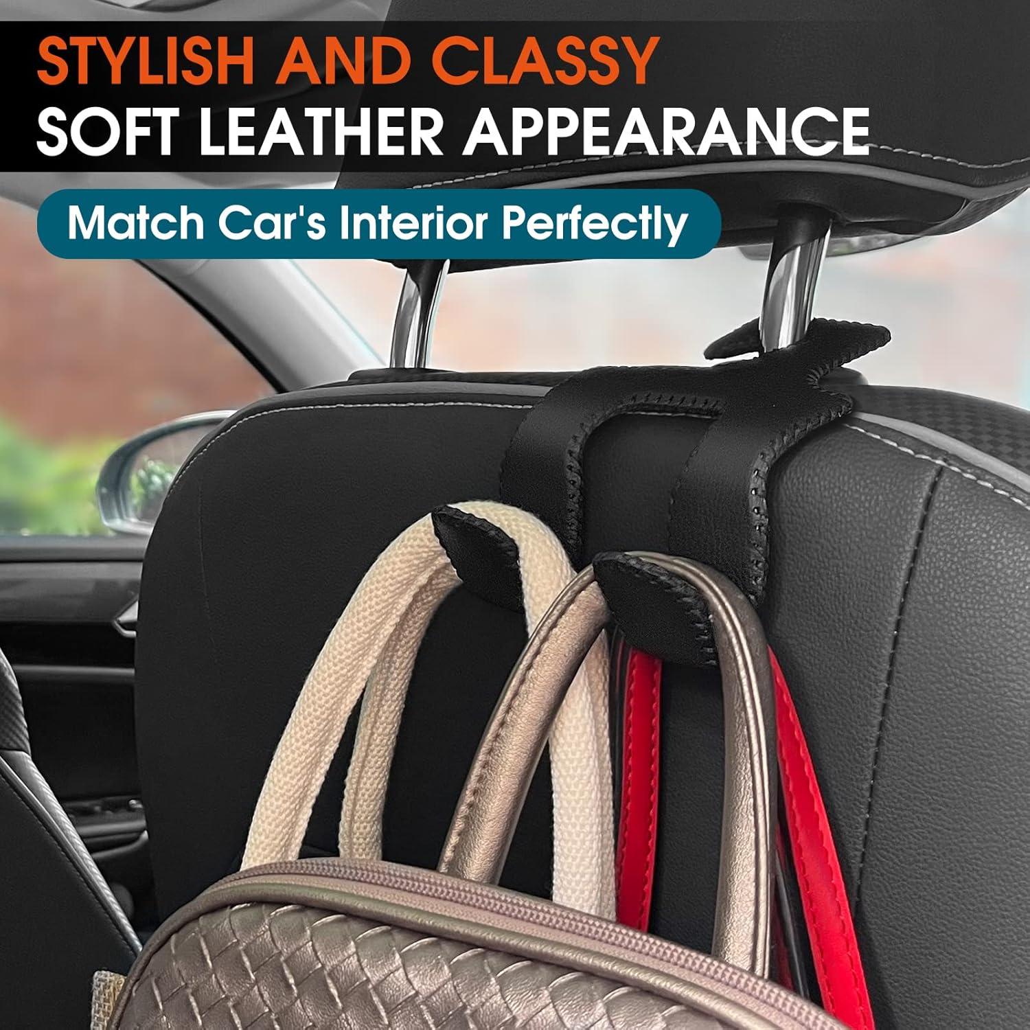 Ganchos para Reposacabezas de Coche LANVRION 2 en 1 Beige