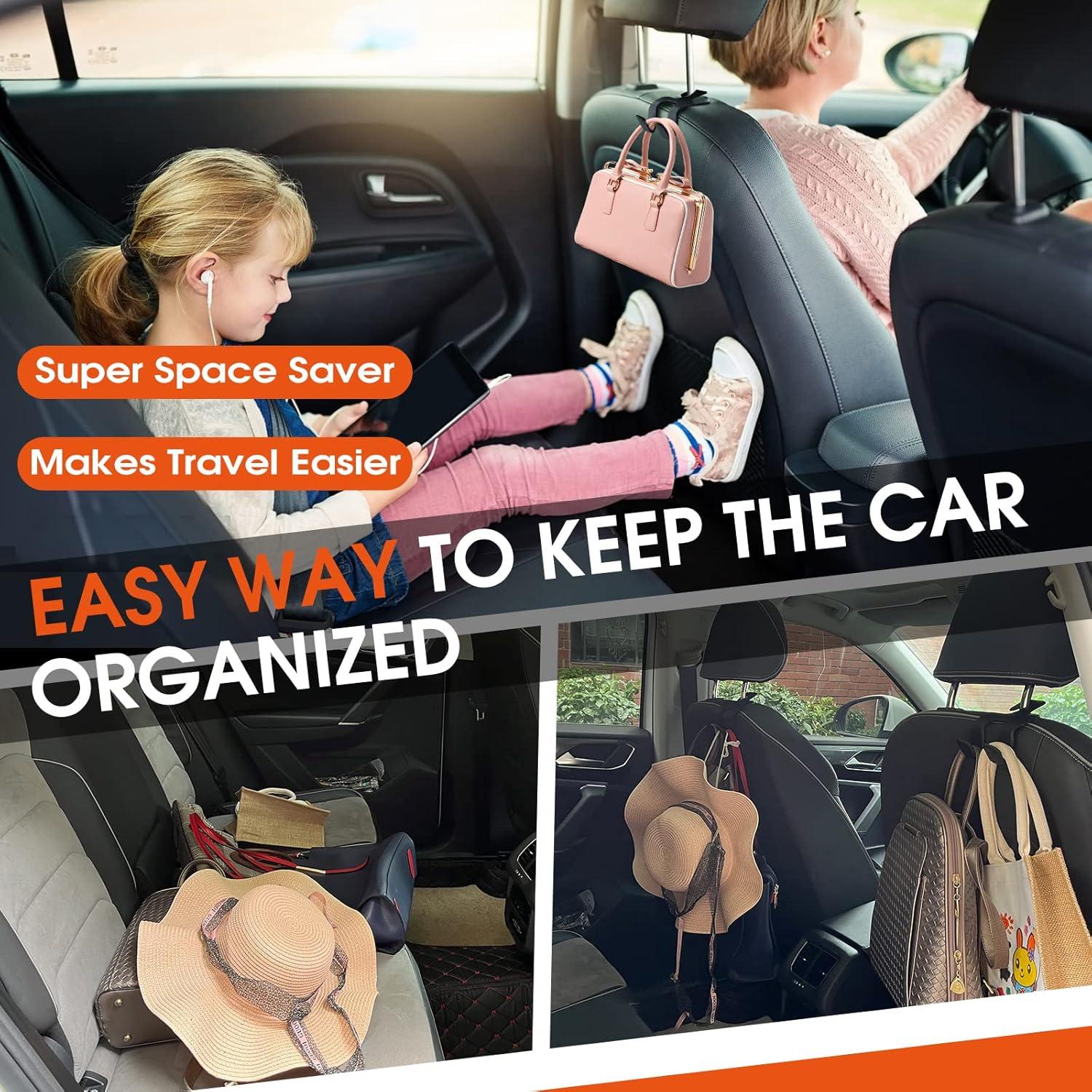 Ganchos para Reposacabezas de Coche LANVRION 2 en 1 Beige