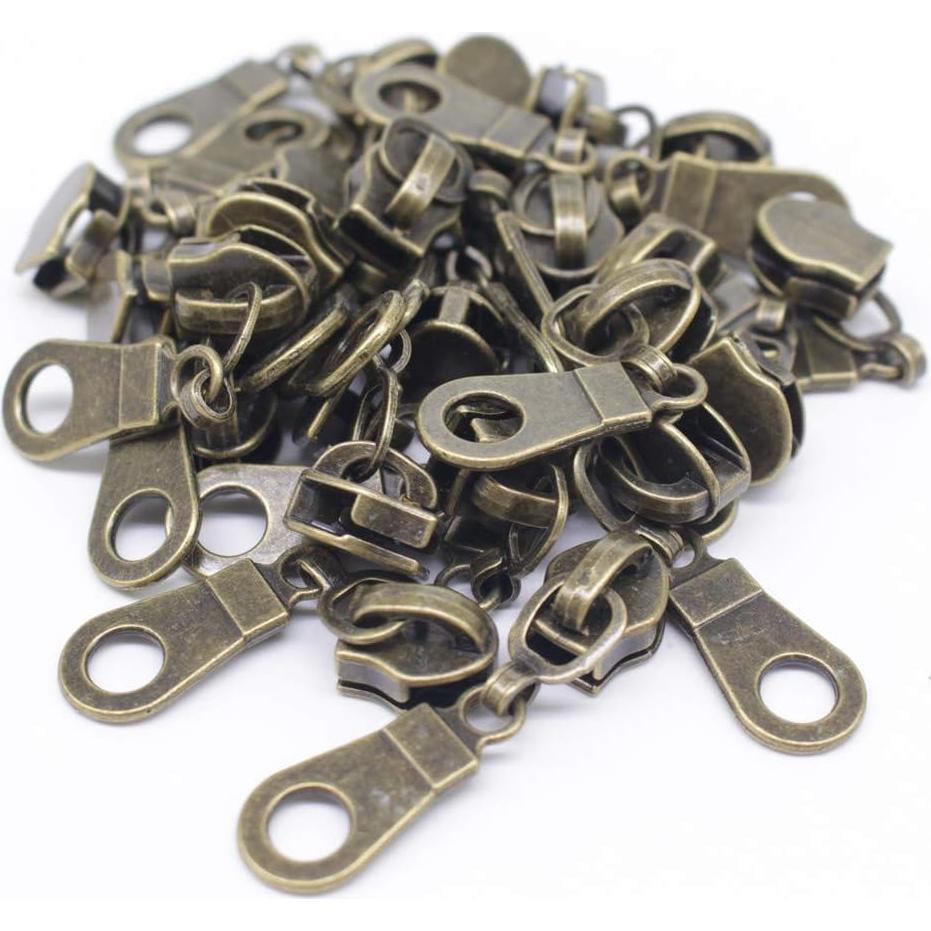 Tiradores Anticorrosión MebuZip 50PCS para Cremalleras Nylon #5