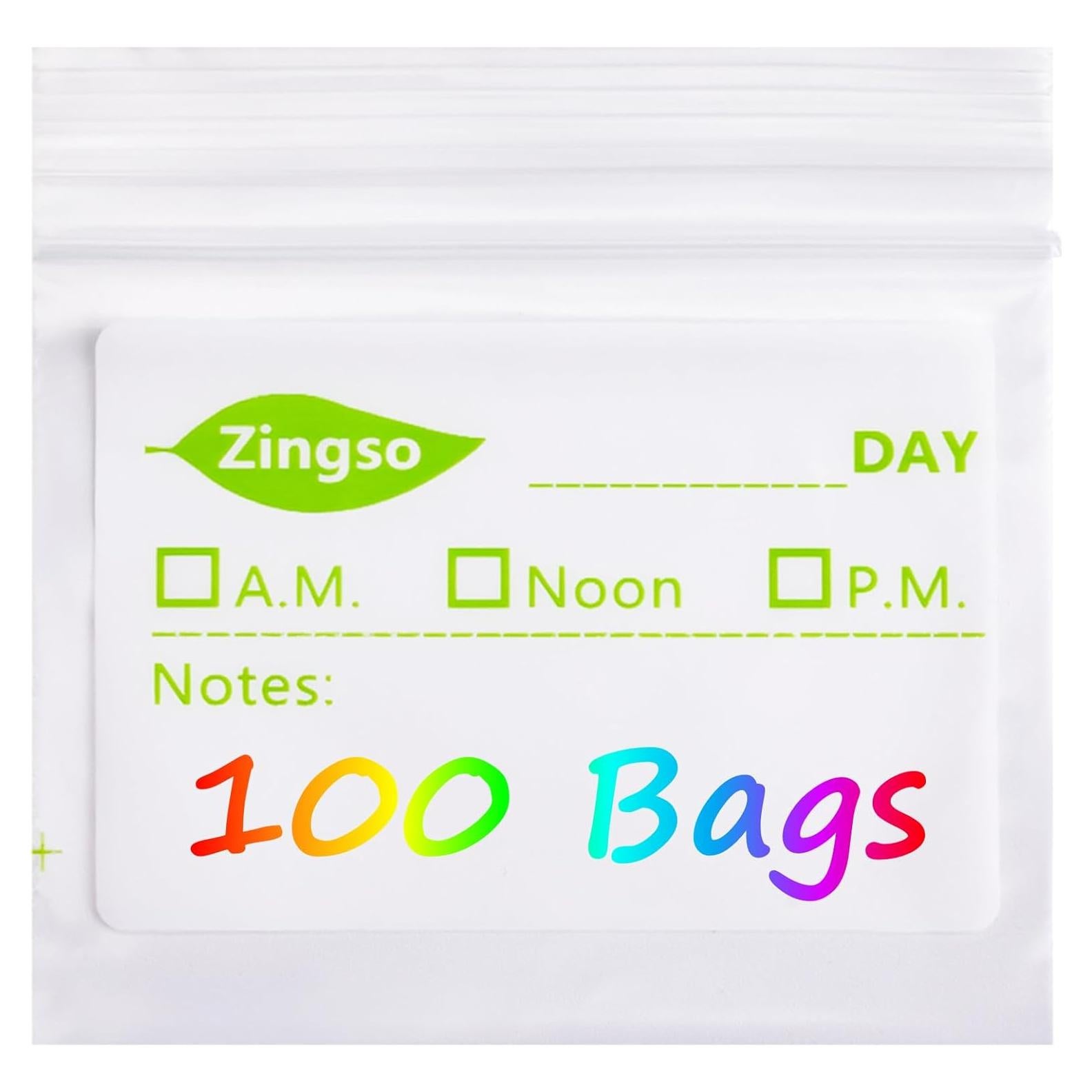 Small Pill Bags for Travel, 100 Pcs Pill Pouches for Medicine Vitamin Travel Organizer Pill Ziplock Bags with Write-on Labels Seal Waterproof for Daily Travel Medicine Pill Storage and Small Item