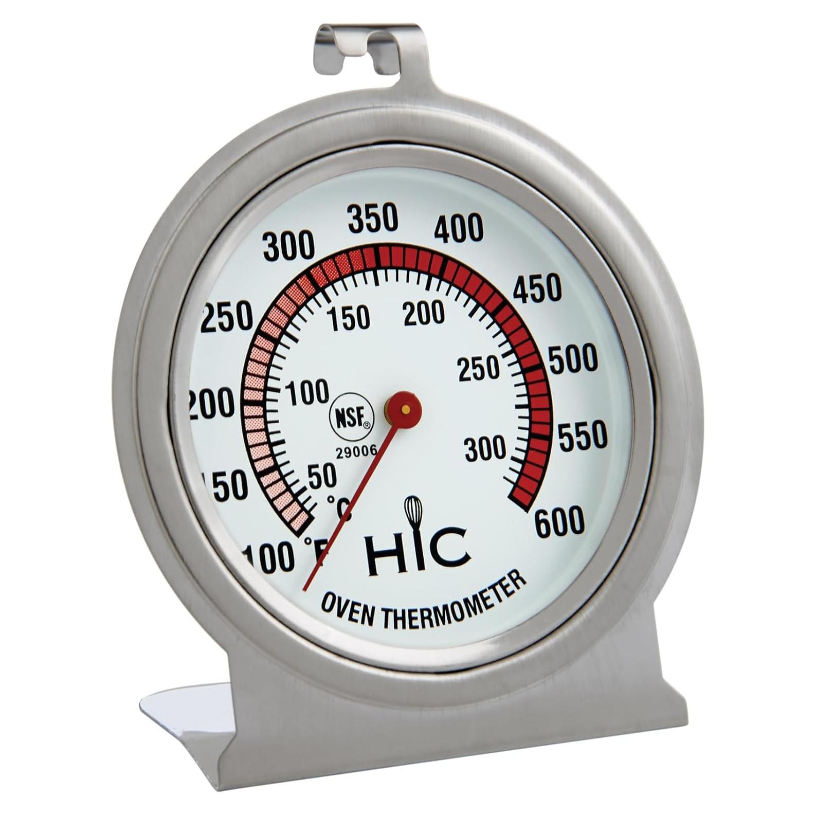 Termómetro de horno HIC Kitchen 2.5" acero inoxidable preciso