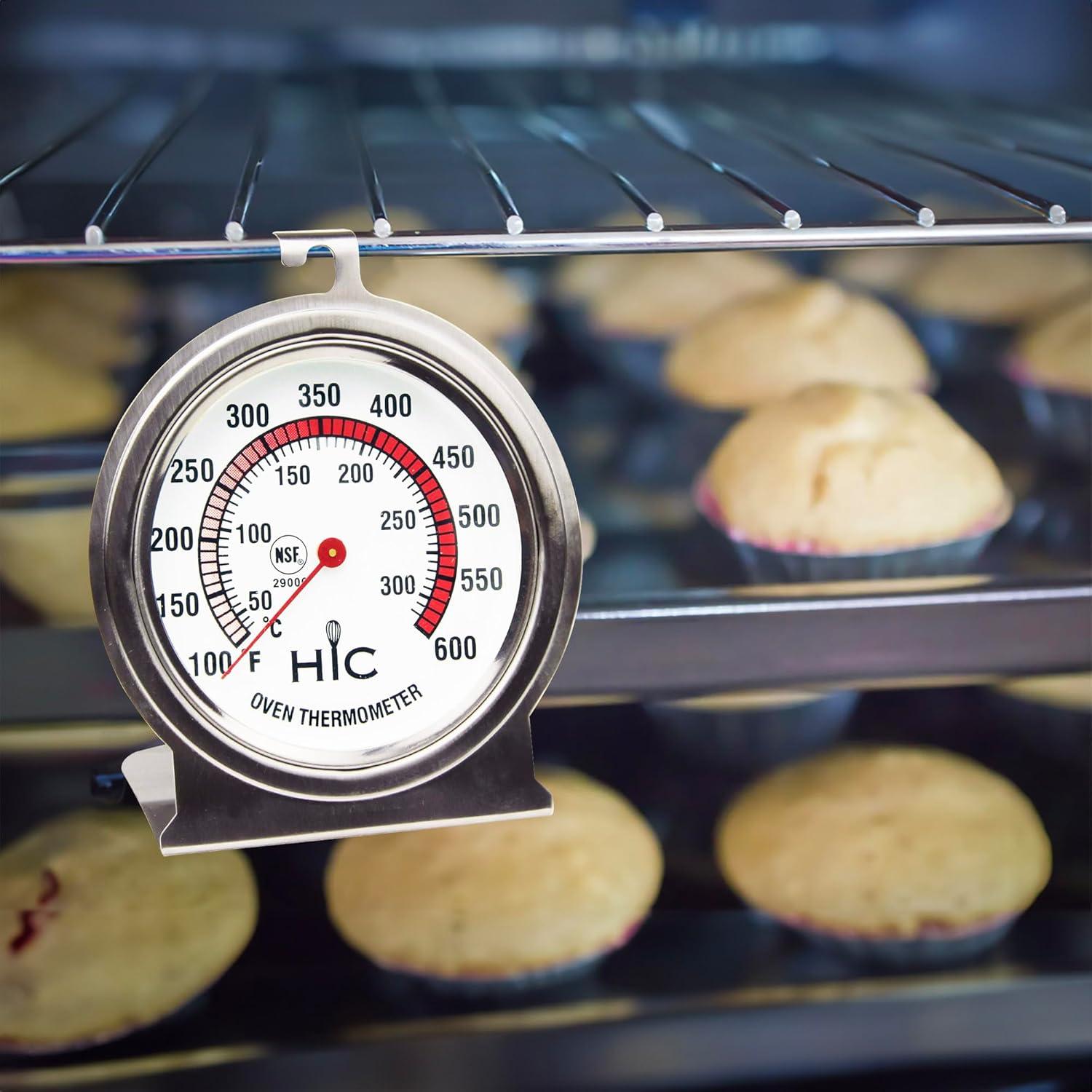 Termómetro de horno HIC Kitchen 2.5" acero inoxidable preciso