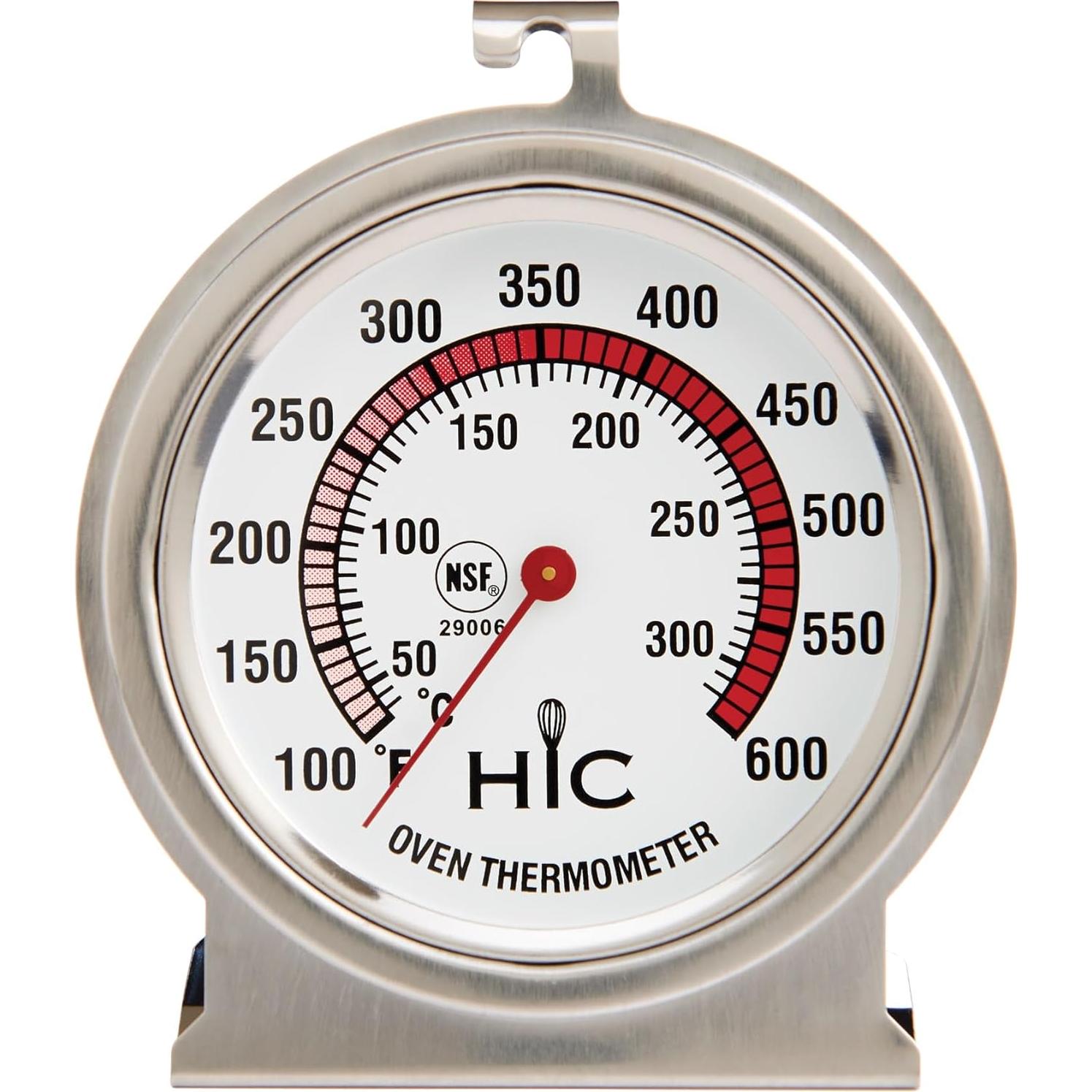 Termómetro de horno HIC Kitchen 2.5" acero inoxidable preciso