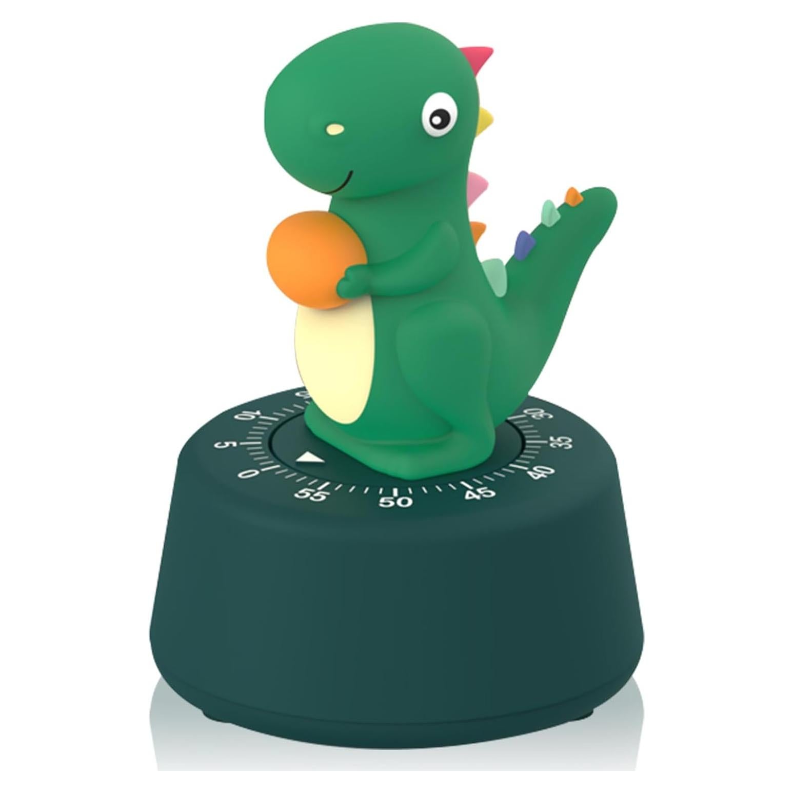 Temporizador Mecánico de Cocina ELE DEPI 60 Min Verde Dinosaurio