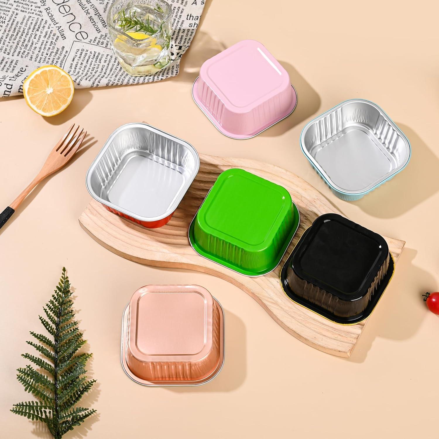 Mini Moldes para Pasteles de Aluminio Findful 10oz 40 Pzas