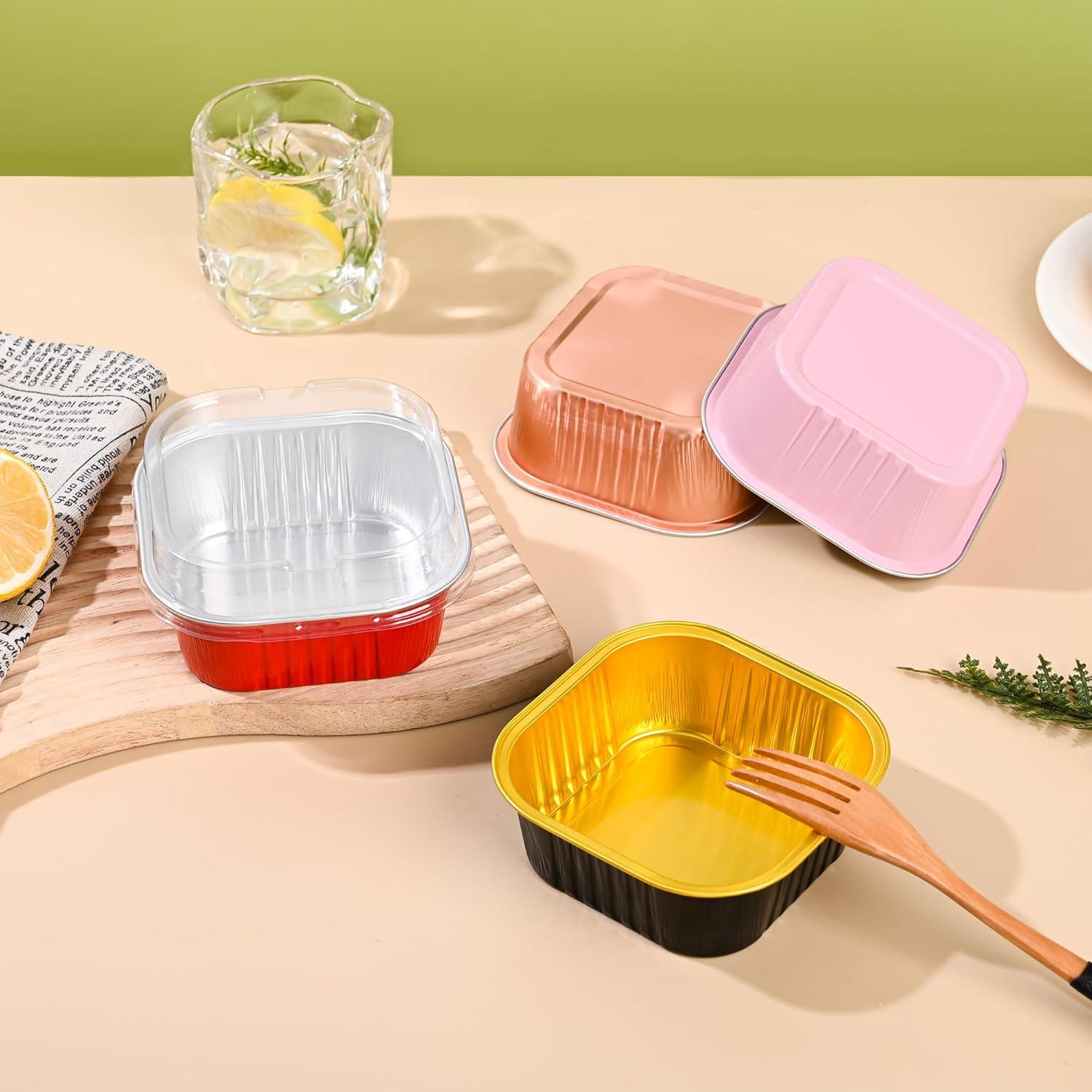 Mini Moldes para Pasteles de Aluminio Findful 10oz 40 Pzas