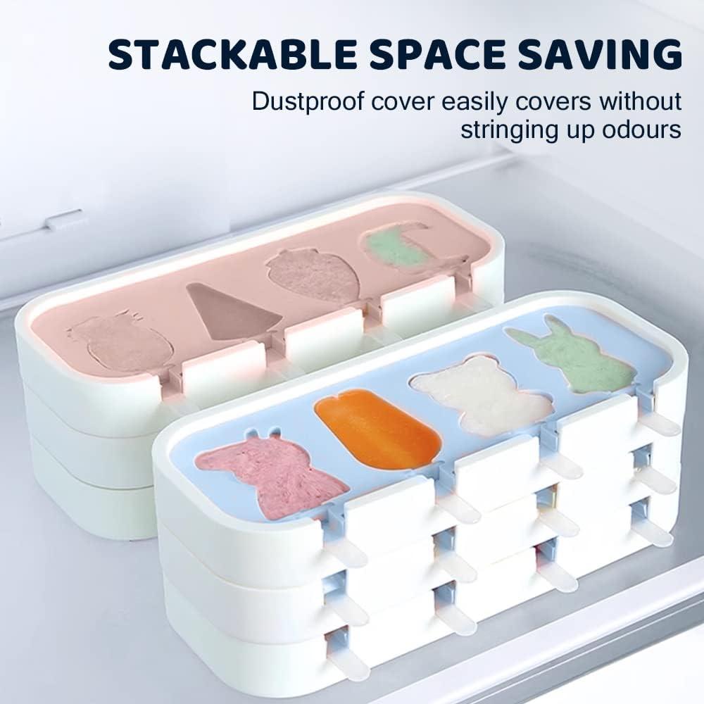 Moldes de Paletas Mini Genérica Silicona Libre BPA 3 Piezas