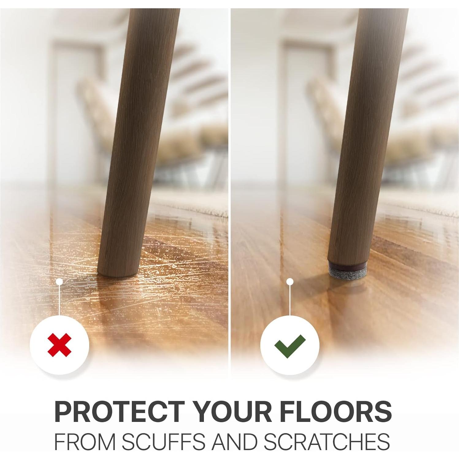 Almohadillas de Fieltro X-Protector 16 PCS con Púas 2.54 cm