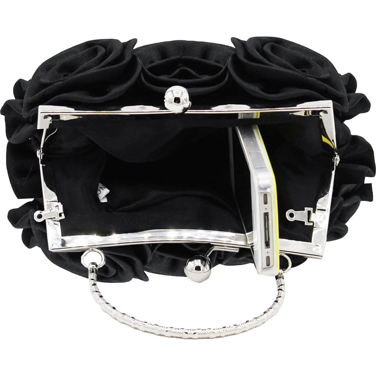 Bolso Clutch de Noche JAMBHALA Rosa 3D con Correa Desmontable