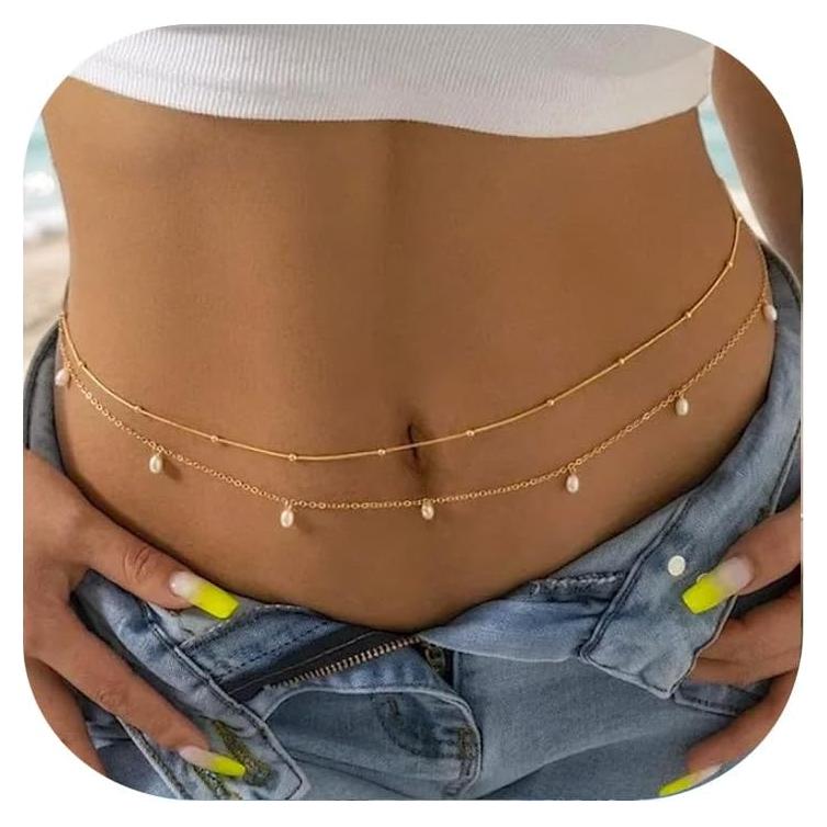 Pulseras de Tobillo Staligue Oro 14k 6 Piezas Ajustables