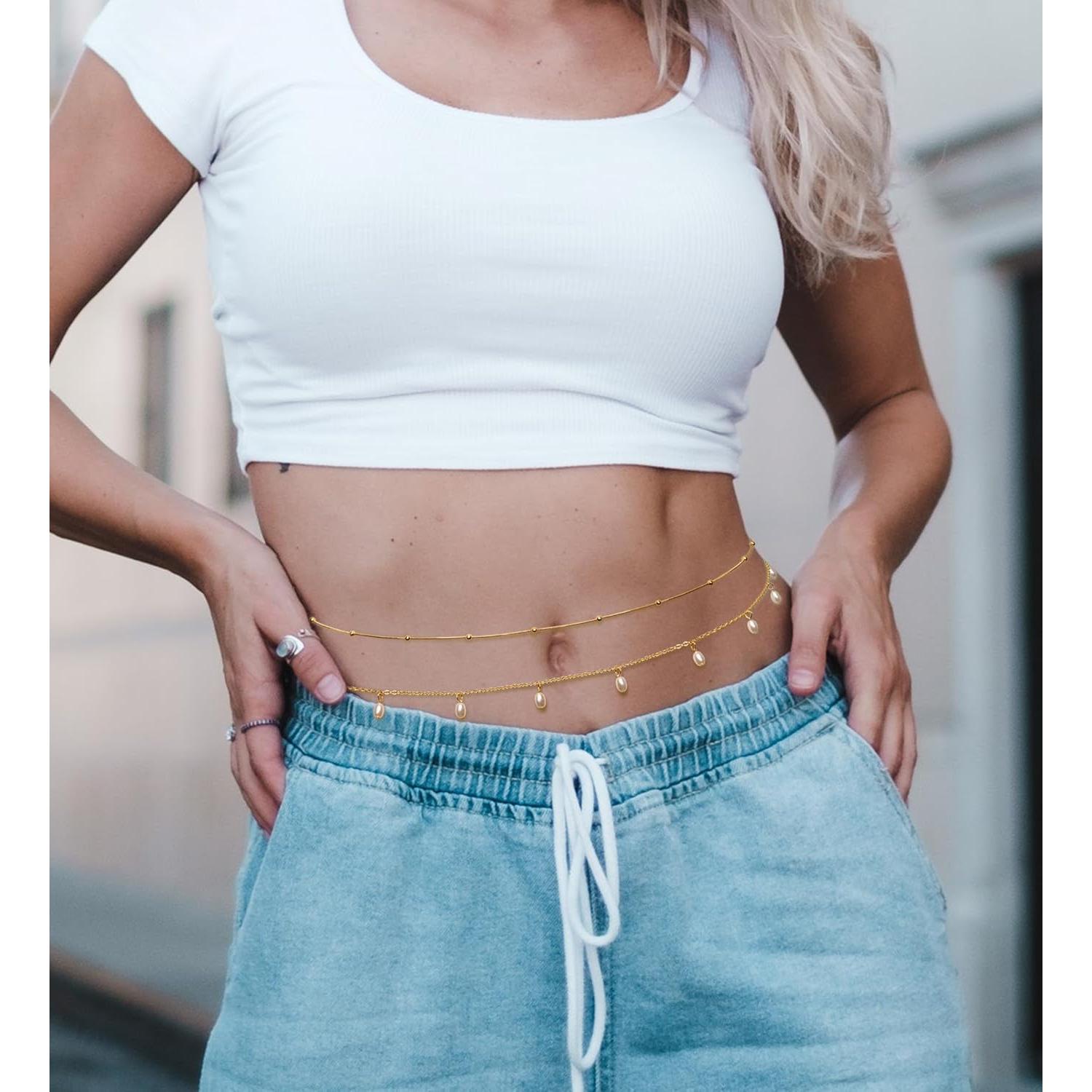 Pulseras de Tobillo Staligue Oro 14k 6 Piezas Ajustables