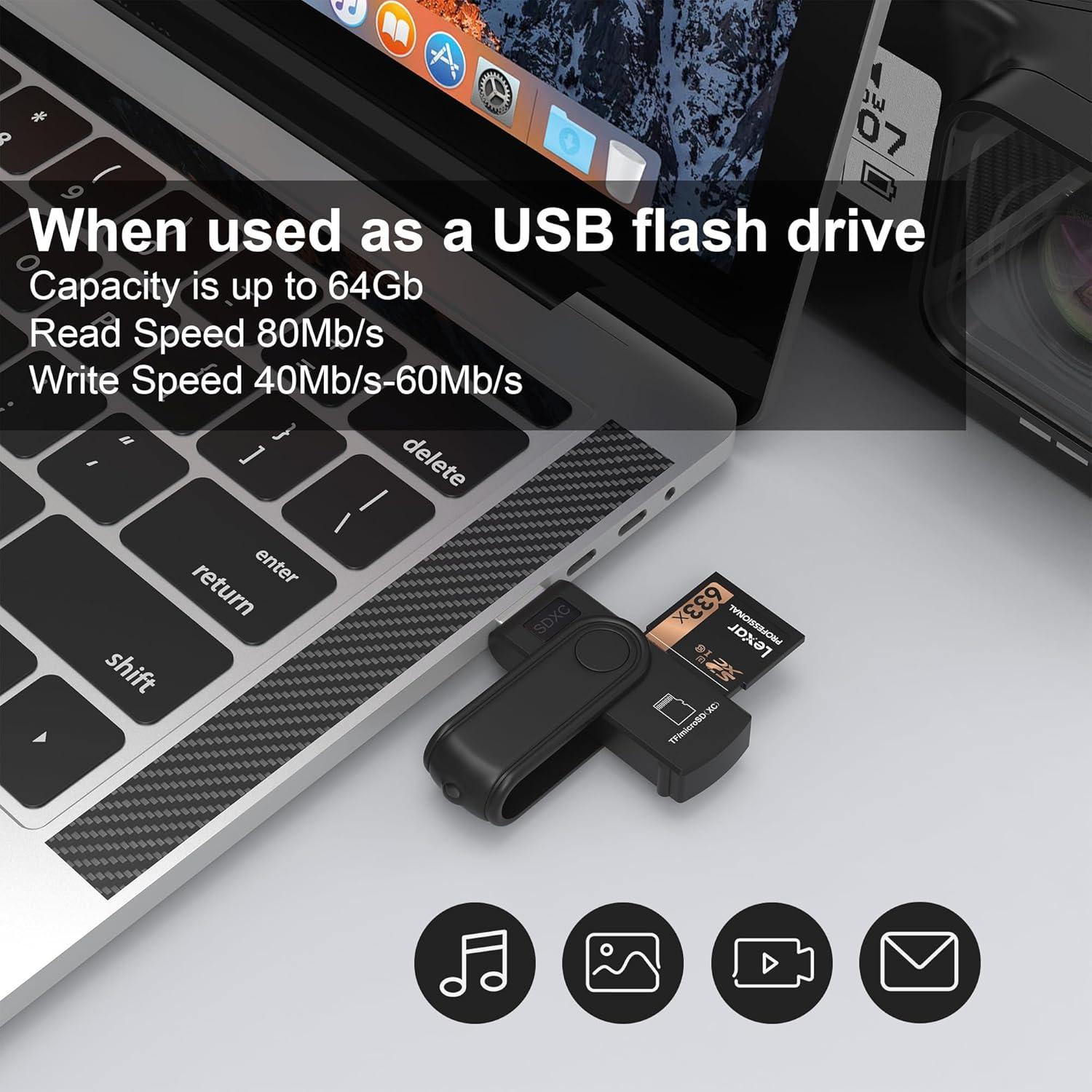 Lector de Tarjeta Micro SD y USB 3.0 Rytaki Pro 64GB