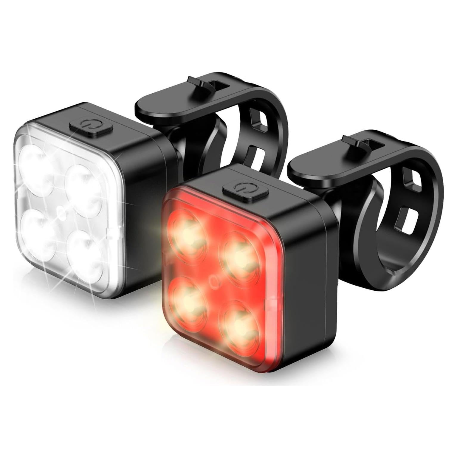 Conjunto de luces LED recargables AKALE para bicicleta IPX4