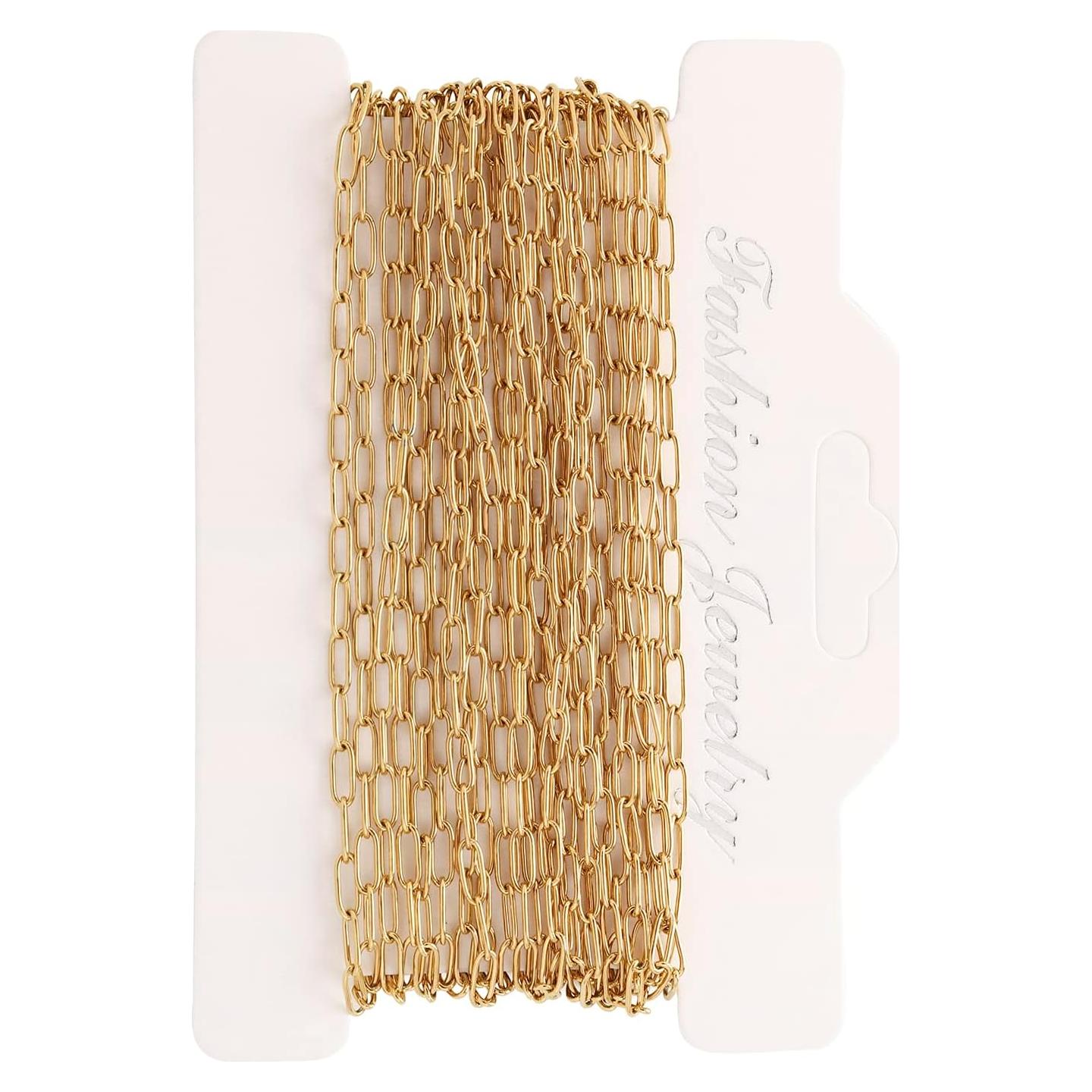 Cadena de Collar de 5 Metros Andblue Acero Inoxidable Oro