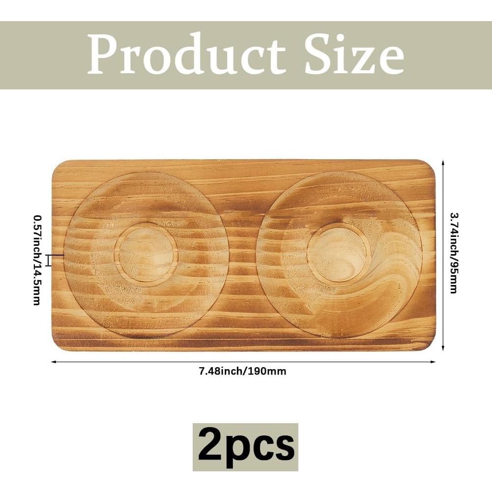 Tableros de Perlas de Madera Beebeecraft 2 Pcs para Joyería DIY