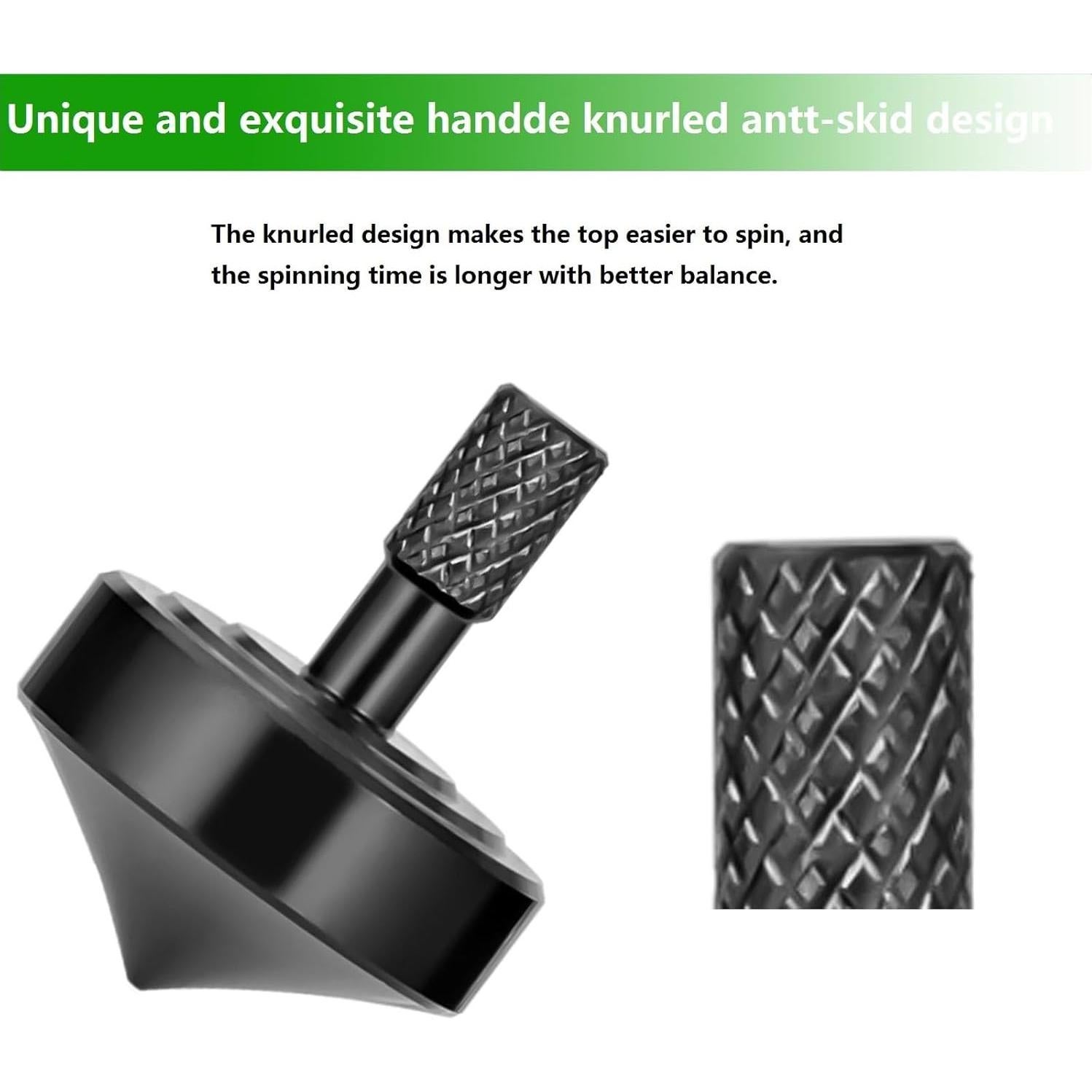 Trompo Mini de Acero Inoxidable CHEETOP - Estilo Negro 1