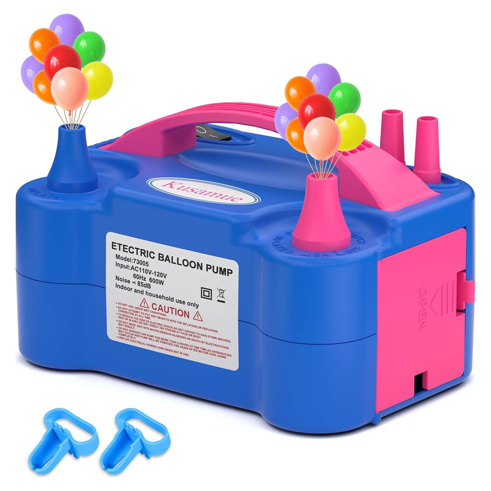 Bomba de aire eléctrica para globos Kusamue 110V azul