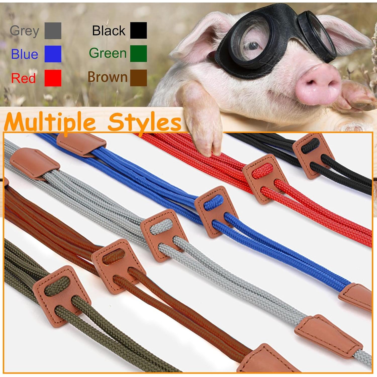 Arnés Ajustable para Cerdo Mascota Drunhan Negro 22.86cm