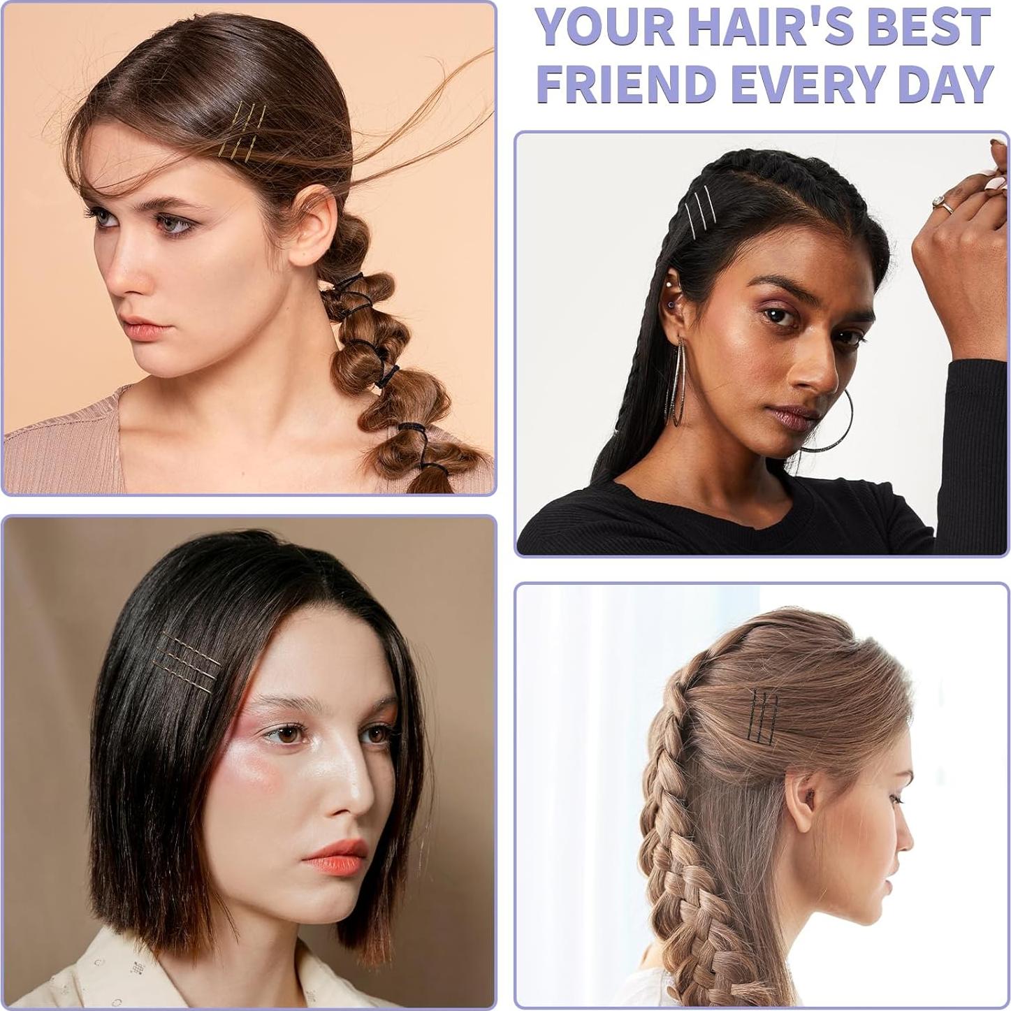 Horquillas para el Cabello Mia Klein 60PCS 5cm Negro