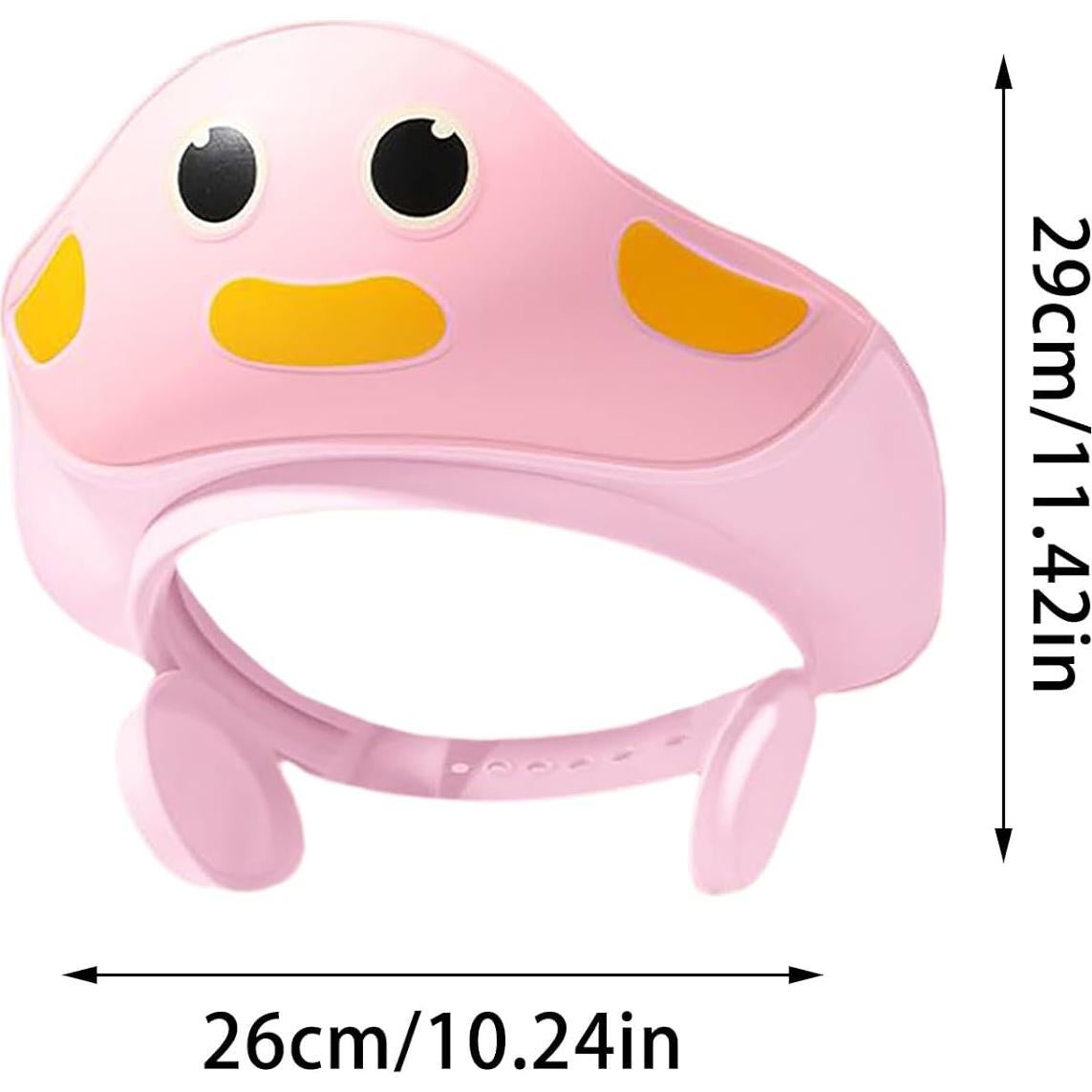 Gorro de Ducha Ajustable para Bebés y Niños - Rosa