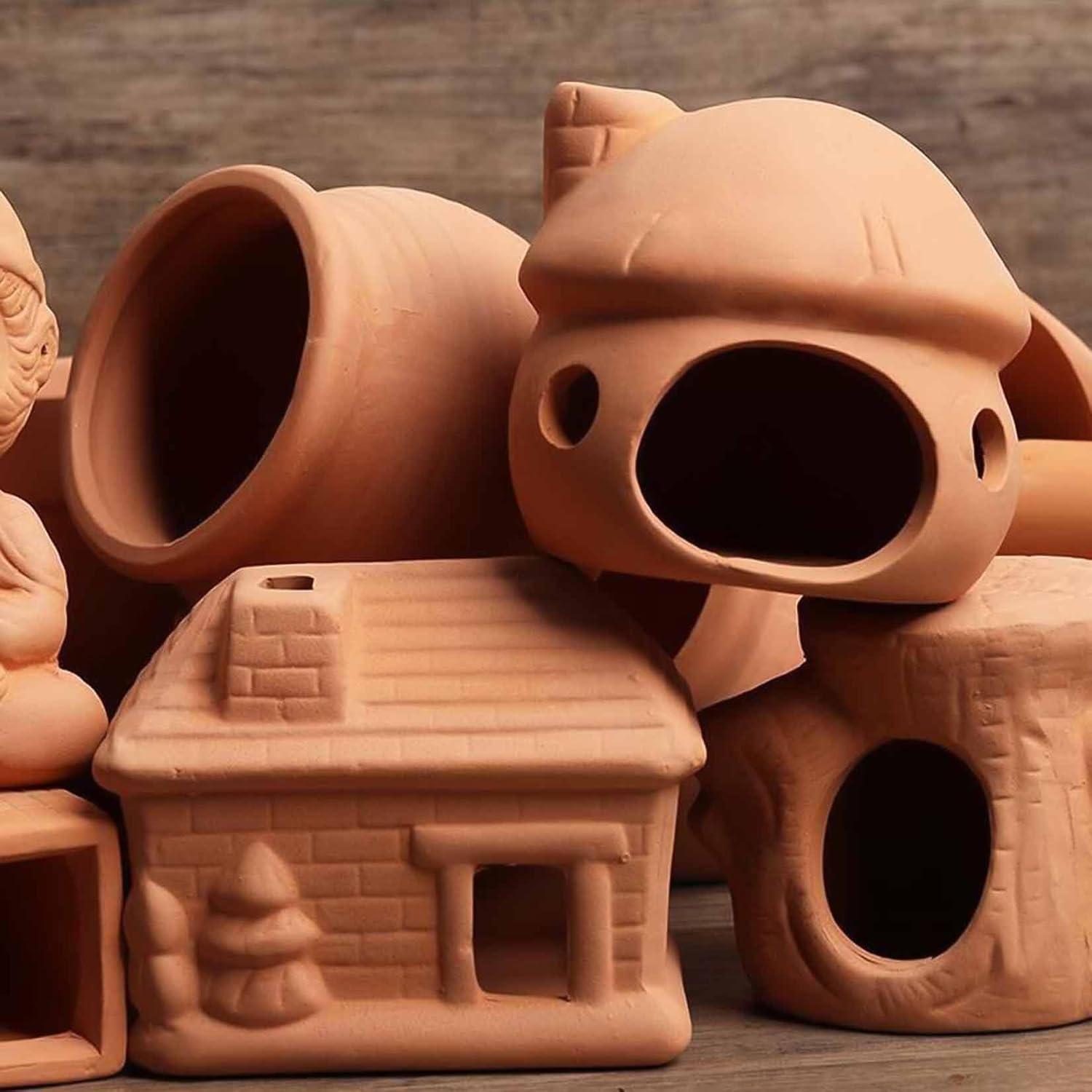 Cueva de Acuario Cerámica Natural HouseUp para Betta y Camarones