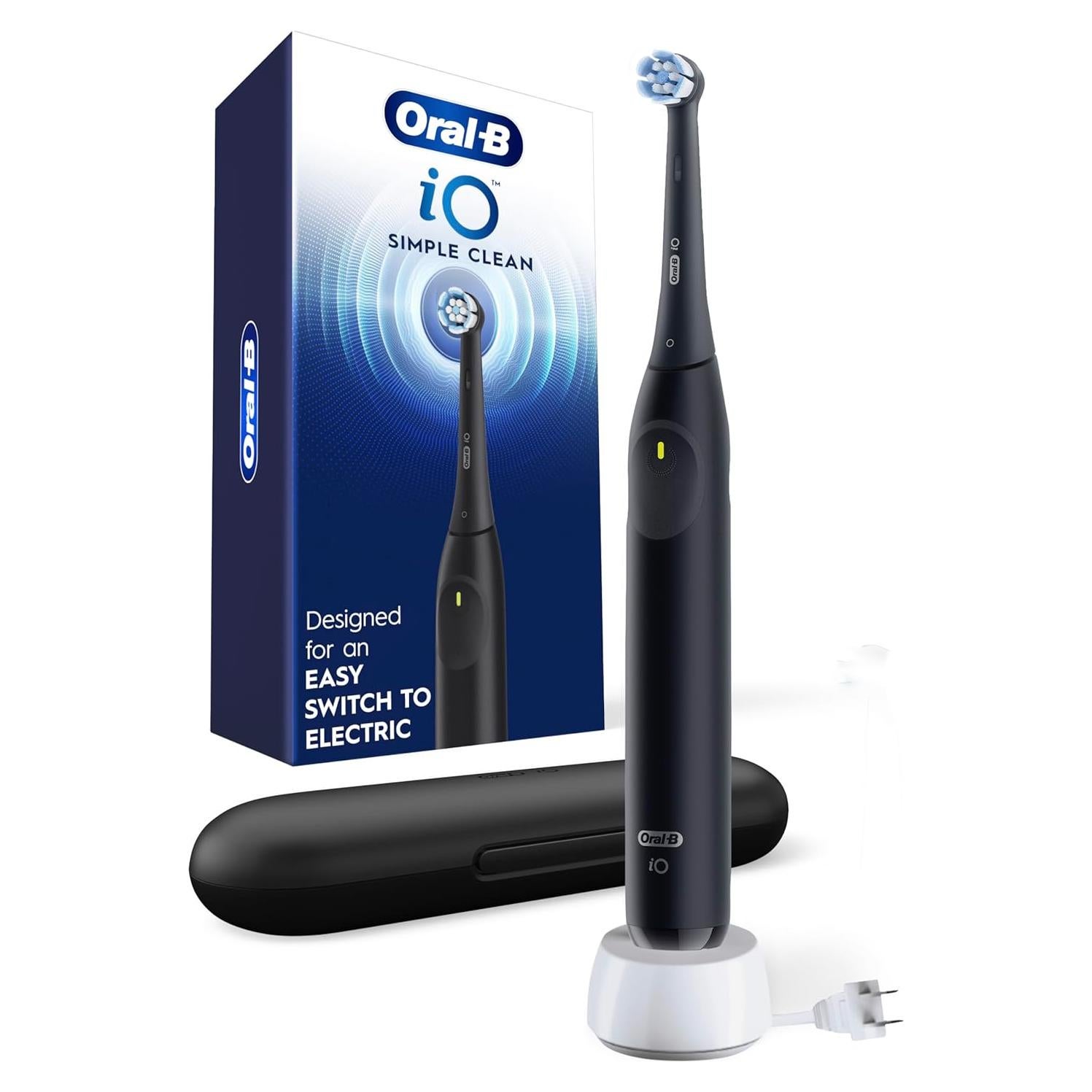 Cepillo de dientes eléctrico Oral-B iO Simple Clean negro con estuche