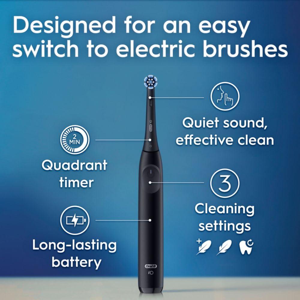 Cepillo de dientes eléctrico Oral-B iO Simple Clean negro con estuche