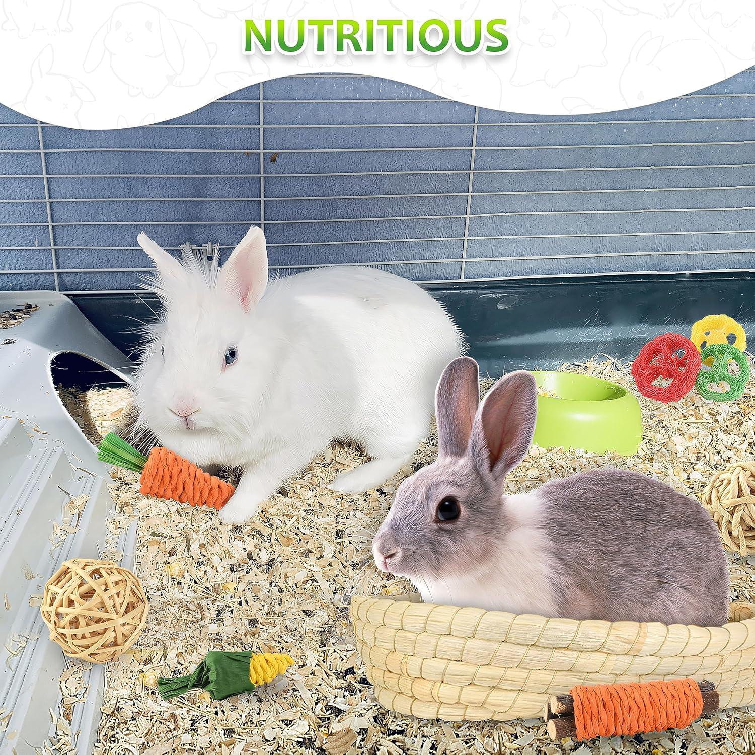 Juguetes para Conejos Wookiwuki 13 Piezas Naturales