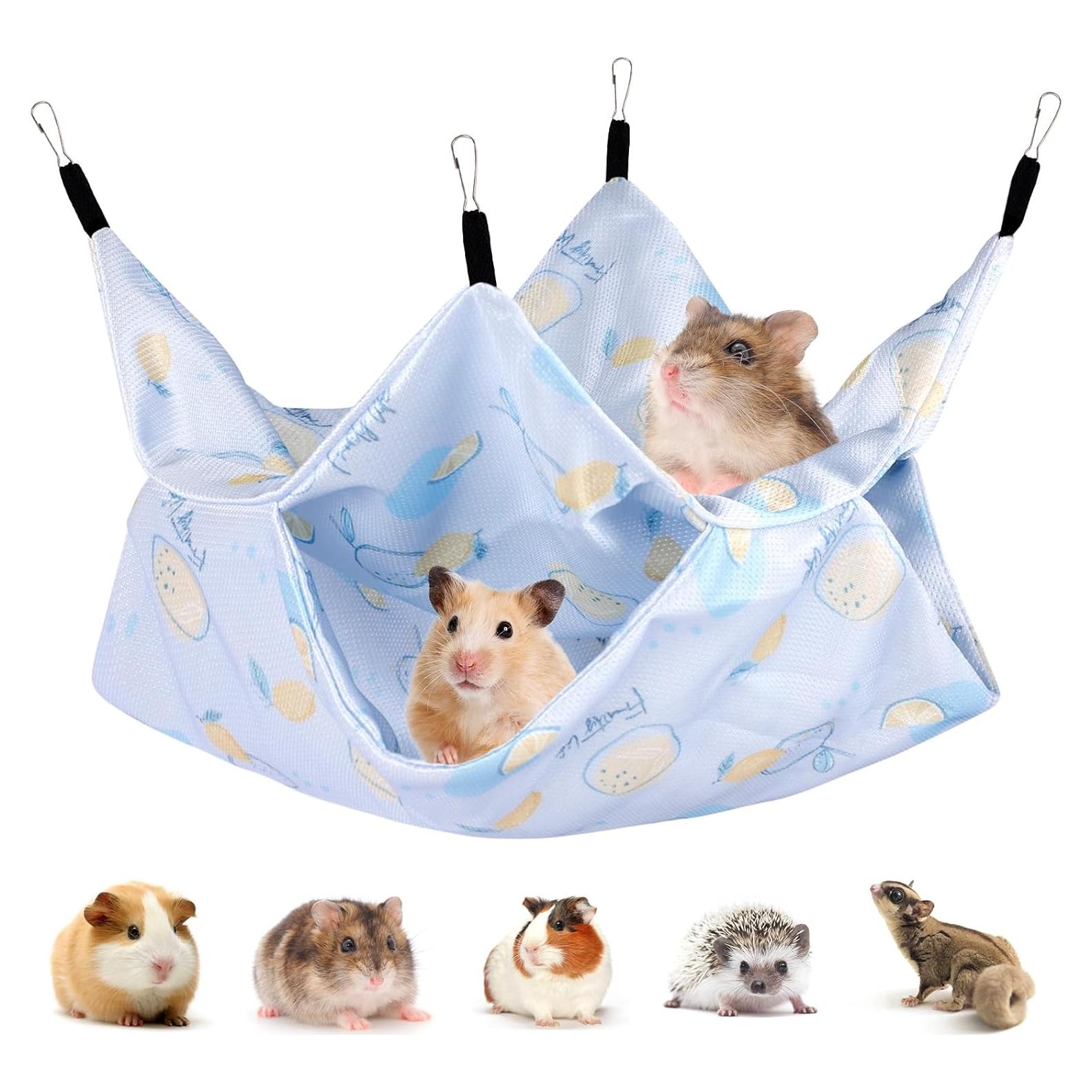 Hamaca de verano Fnaobai para hurones y ratas, 28x28cm, Azul